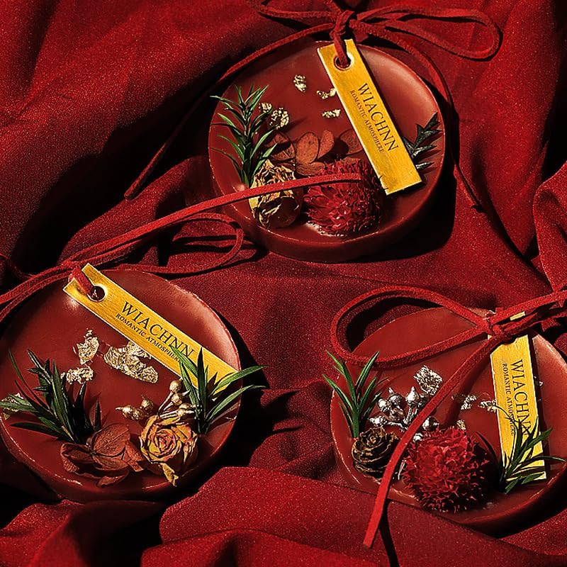 DVOTINST Solid Fragrance Wax Melts Dried Flower Aroma Gift Set - Red