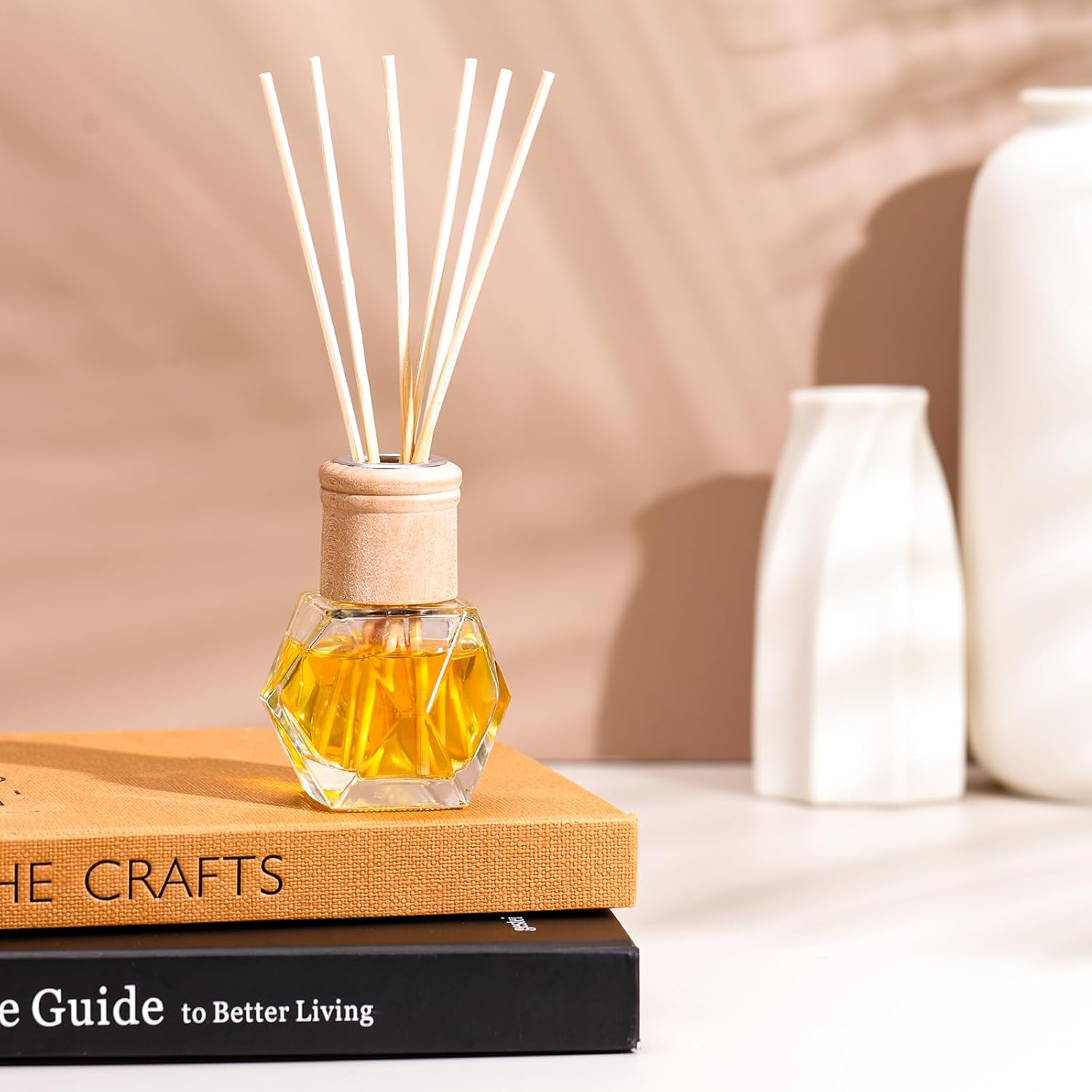 Roshtia 20 Pack Refillable Diffuser Bottles with Wooden Caps