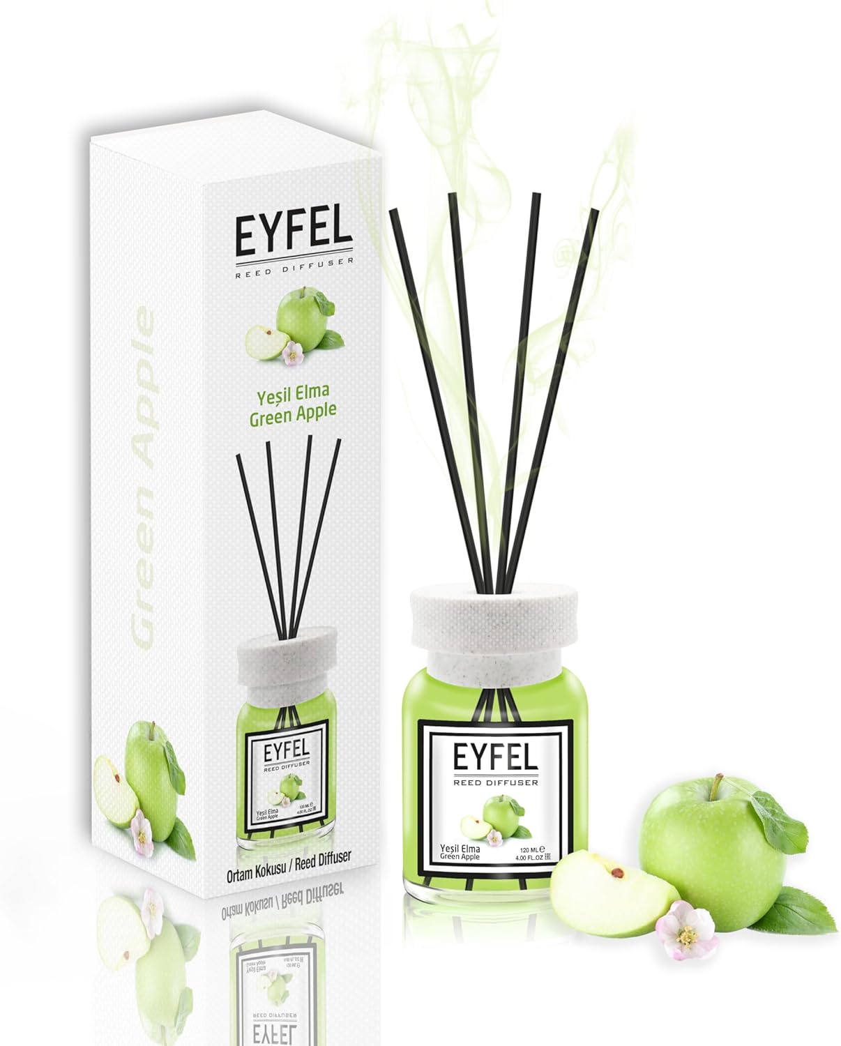 EYFEL Green Apple Reed Diffuser Set 405 fl oz