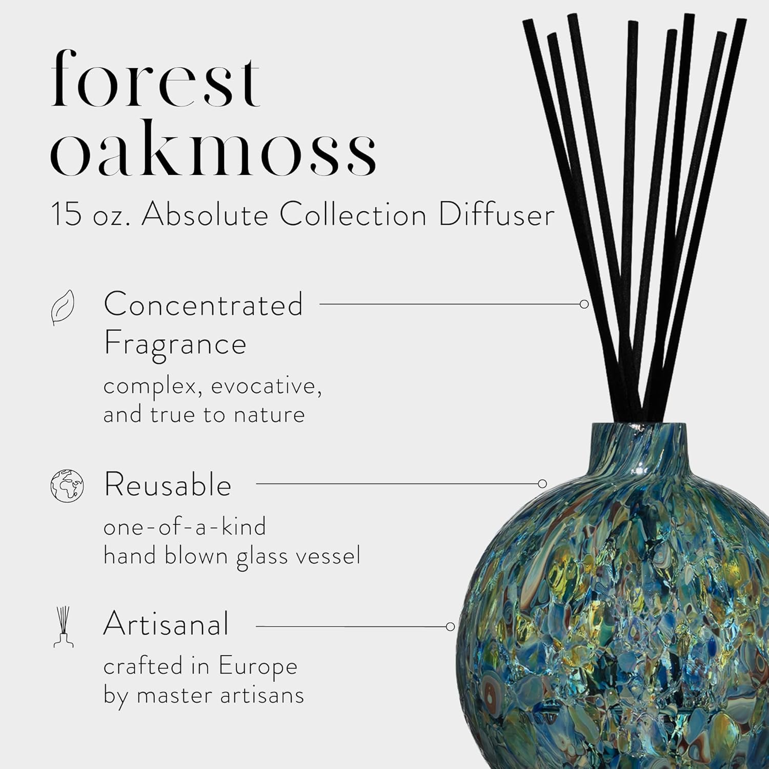 LAFCO New York Absolute Collection Reed Diffuser Forest Oakmoss 15oz