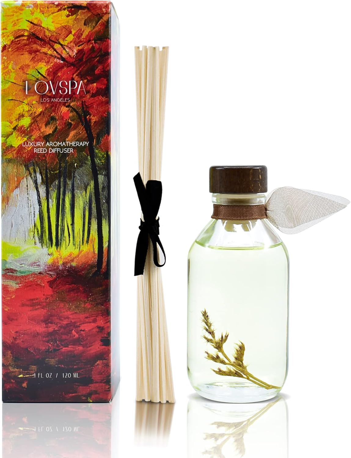 LOVSPA Cashmere Woods Reed Diffuser Set