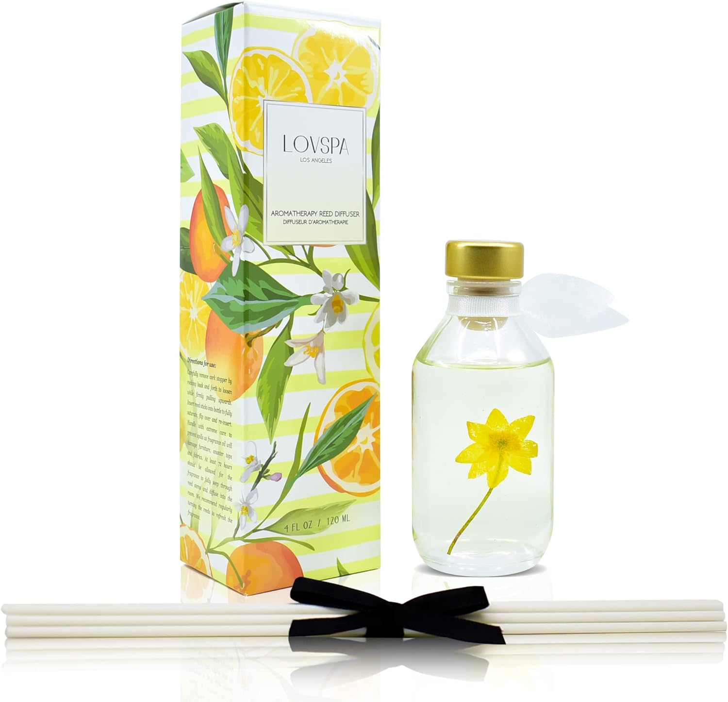 LOVSPA Coastal Citrus Reed Diffuser Set