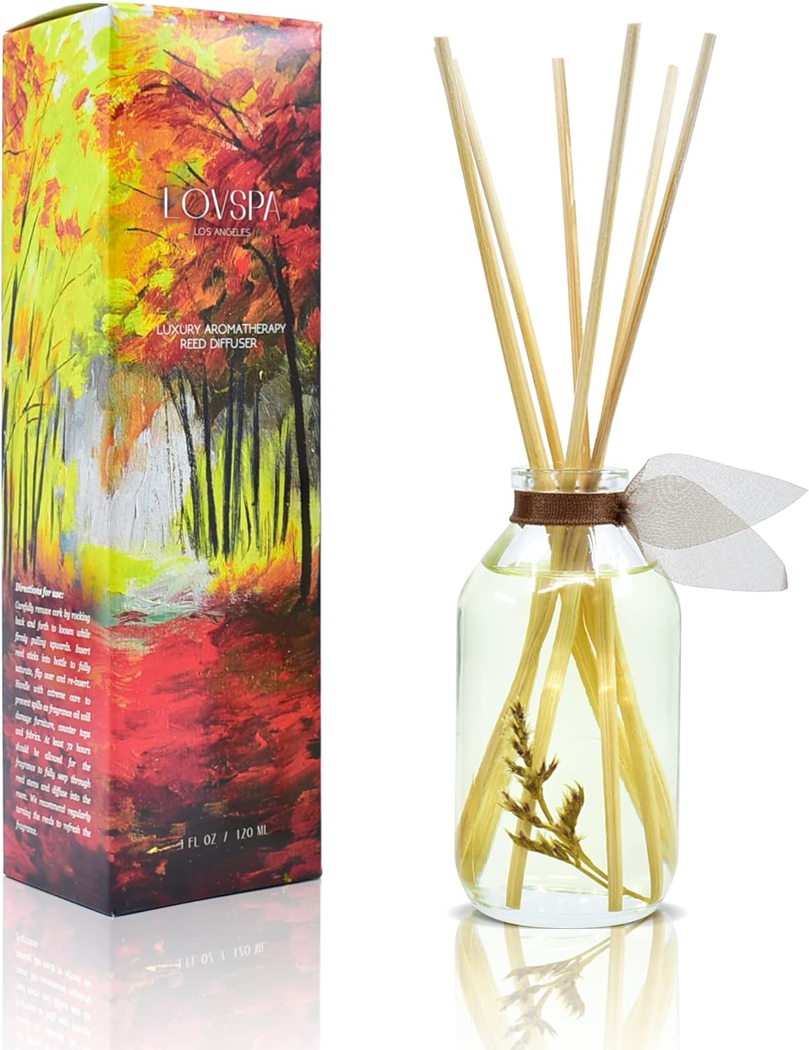 LOVSPA Cashmere Woods Reed Diffuser Set