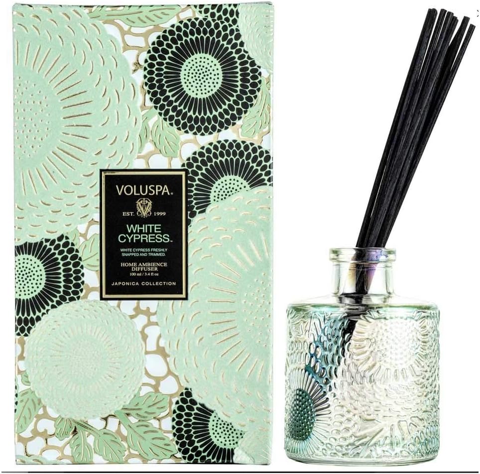 Voluspa White Cypress Reed Diffuser 34 Fl Oz