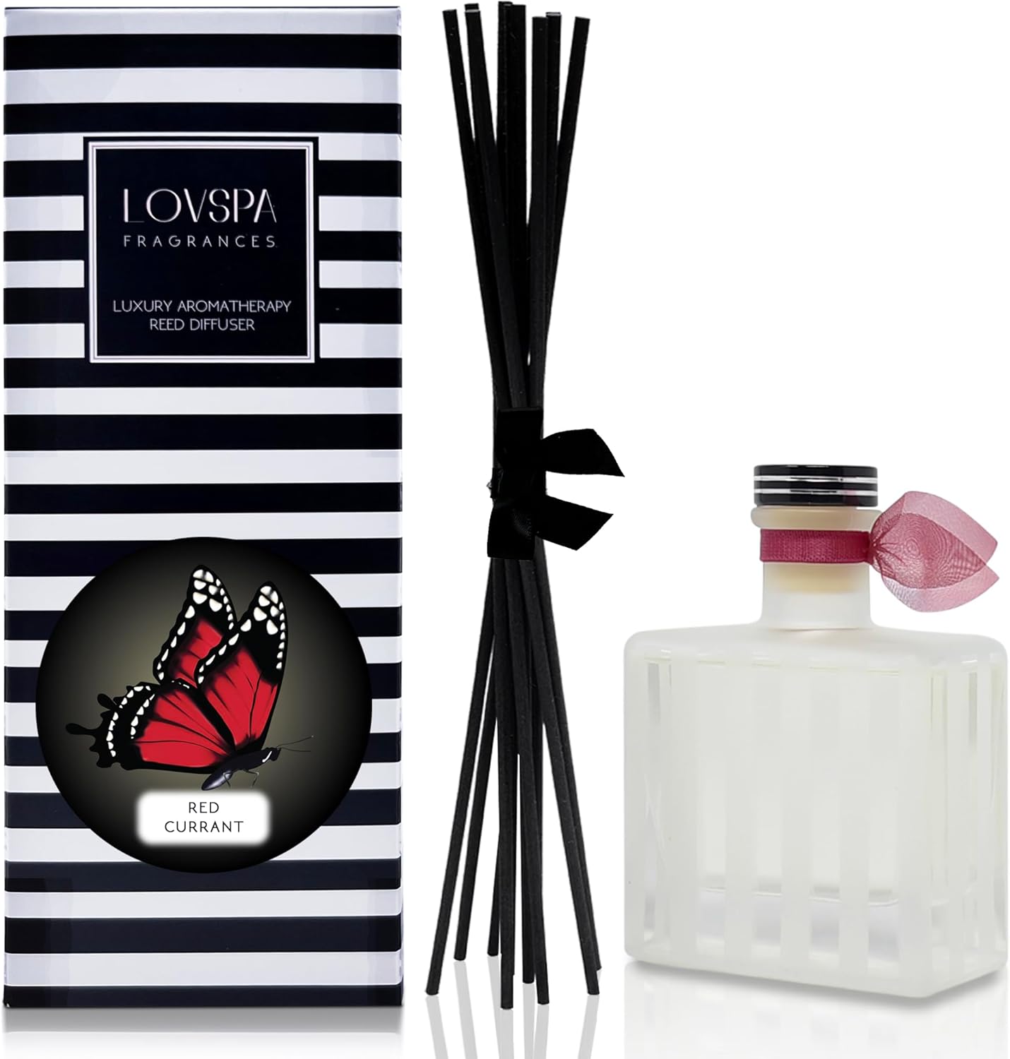 LOVSPA Red Currant Reed Diffuser Gift Set