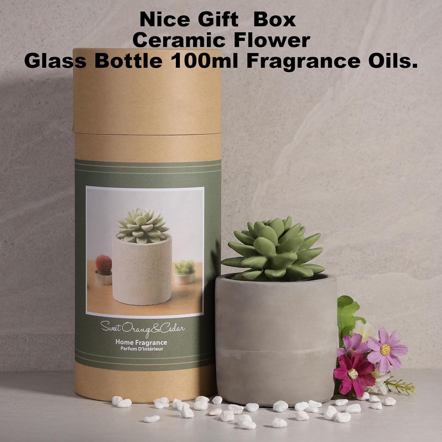 Pretty Valley Home Reed Diffuser Set - Sweet Orange Cedar