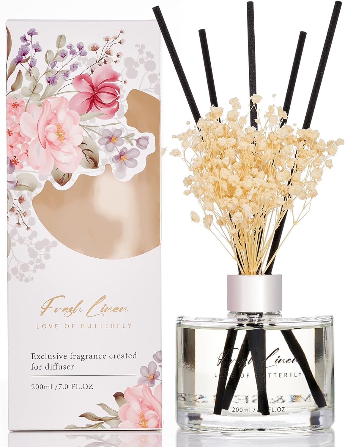 MSENSE Reed Diffuser Set with 7 Sticks 1