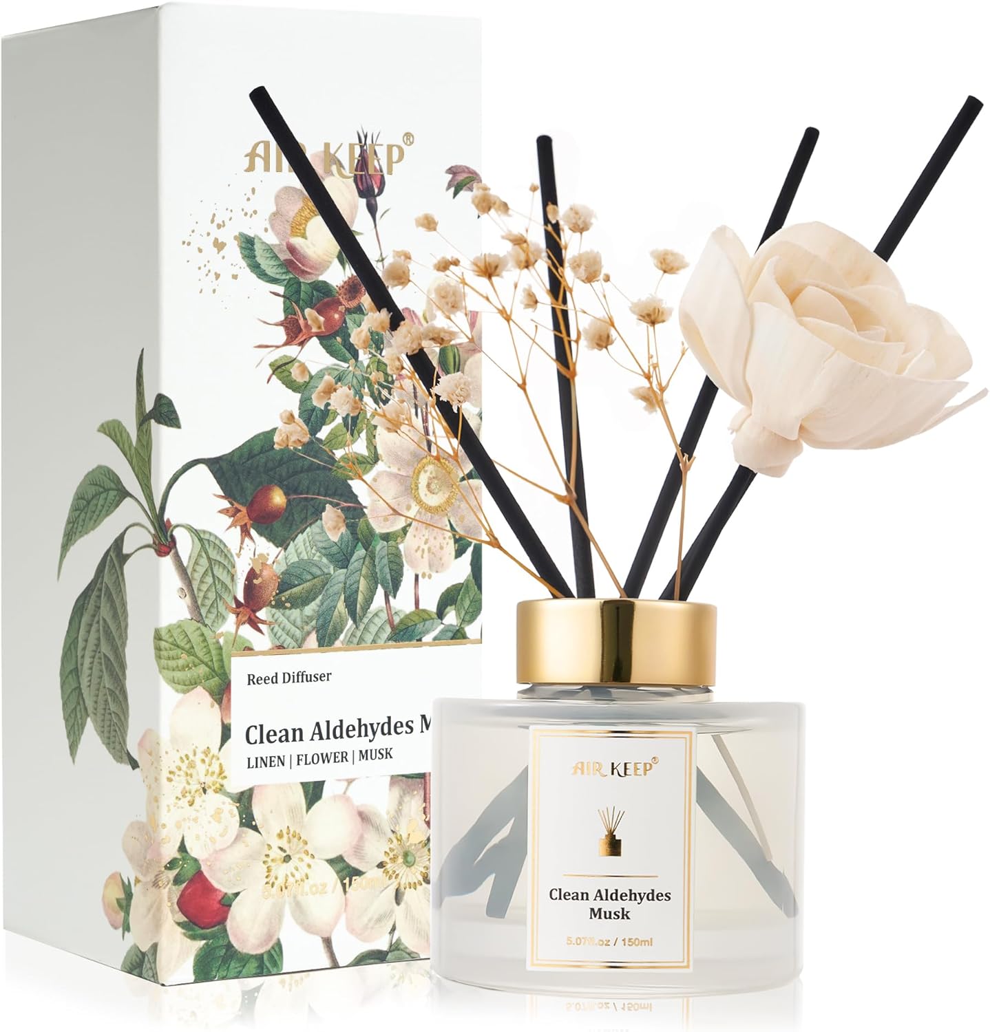 Airkeep Flower Reed Diffuser Set 150ml