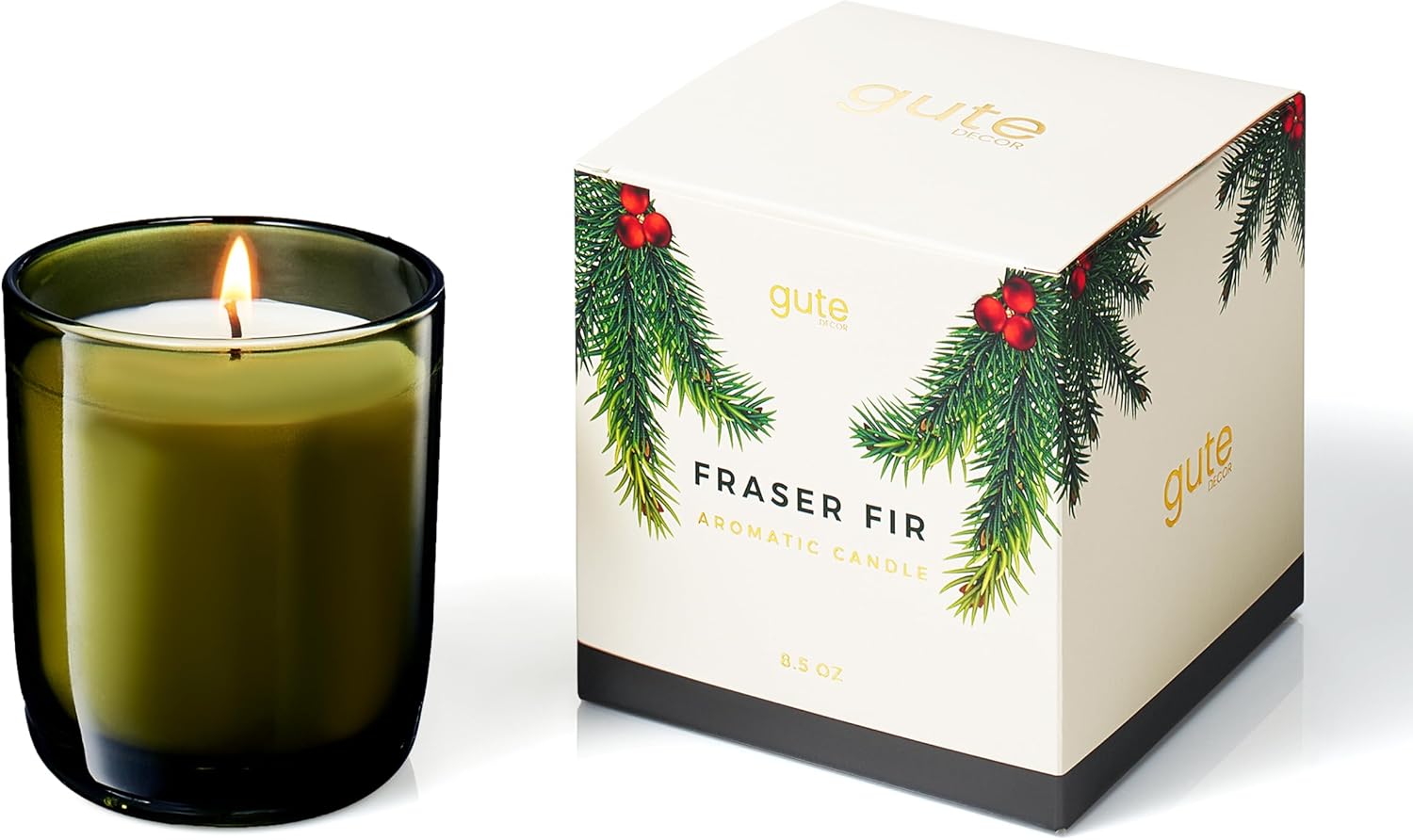 Gute Fraser Fir Scented Soy Candle Reed Diffuser Set