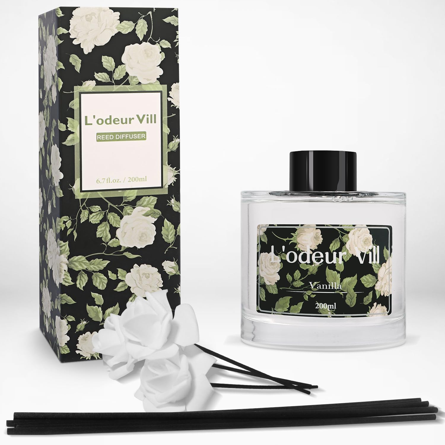 Lodeur Vill Vanilla Reed Diffuser Set 1