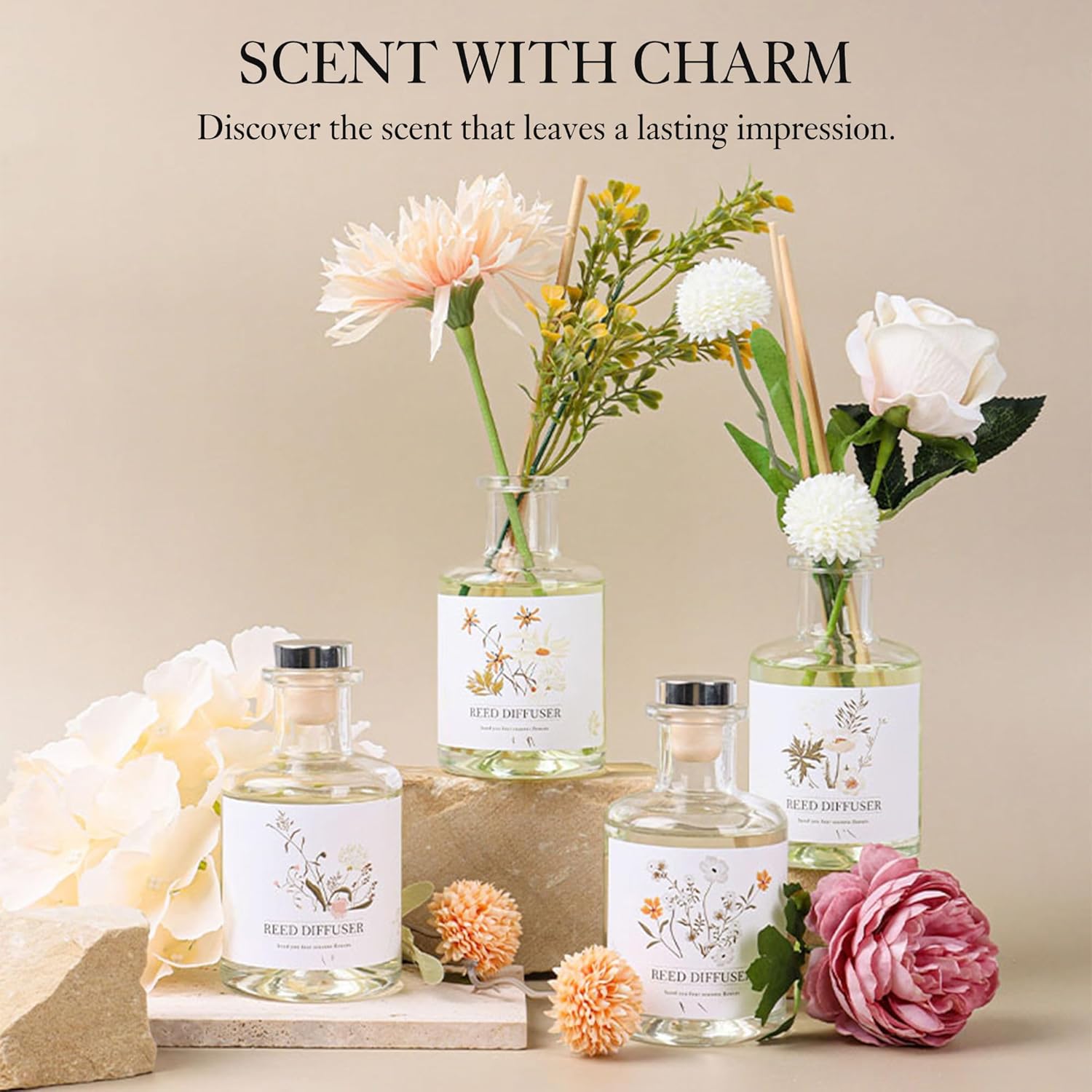 XEPTLE Room Freshener Summer Blossom Reed Diffuser Set