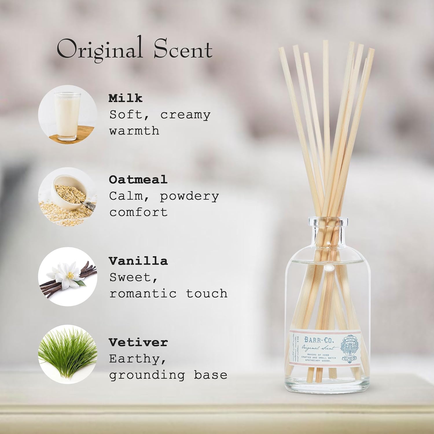 Barr-Co Original Scent Reed Diffuser Kit 8 Fl Oz