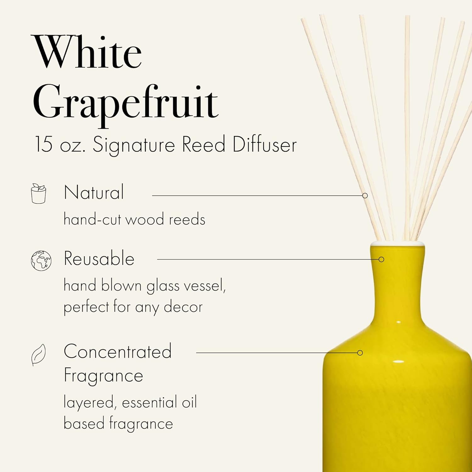 LAFCO New York Signature Reed Diffuser White Grapefruit 15 oz