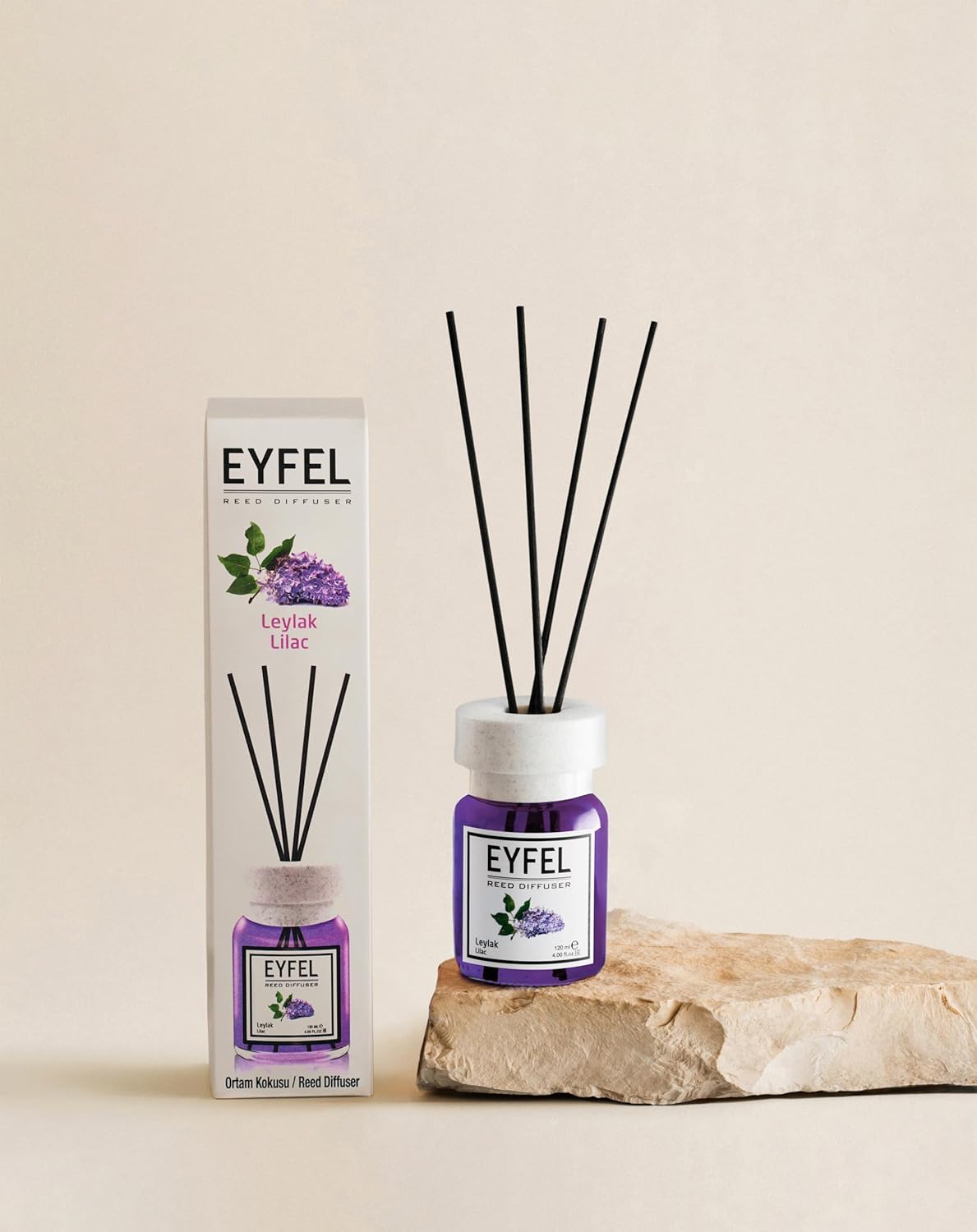 EYFEL Lilac Reed Diffuser Set 405 Fl Oz