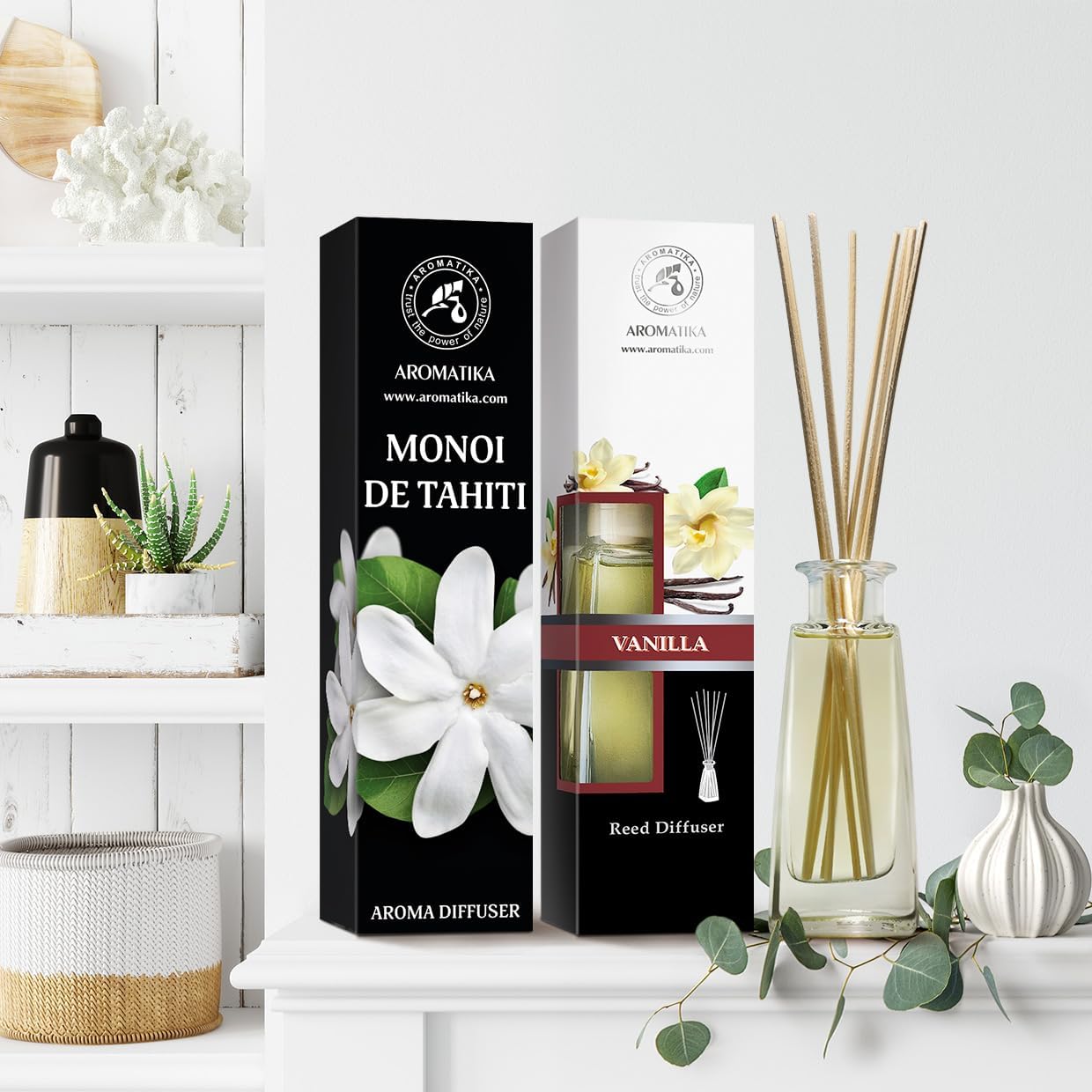 Reed Diffuser Monoi de Tahiti Vanilla Set
