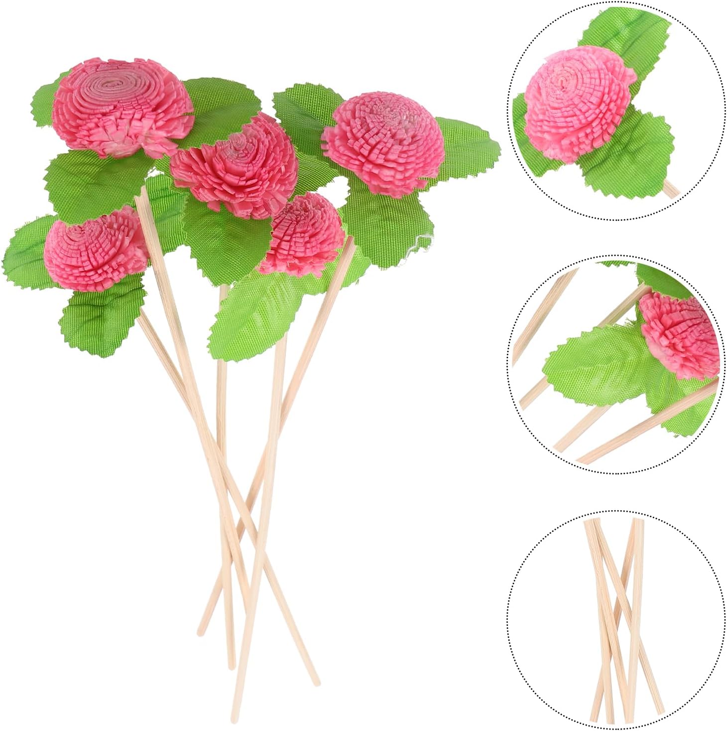 HOMSFOU 5pc Reed Diffuser Sticks Set for Home Office Decor