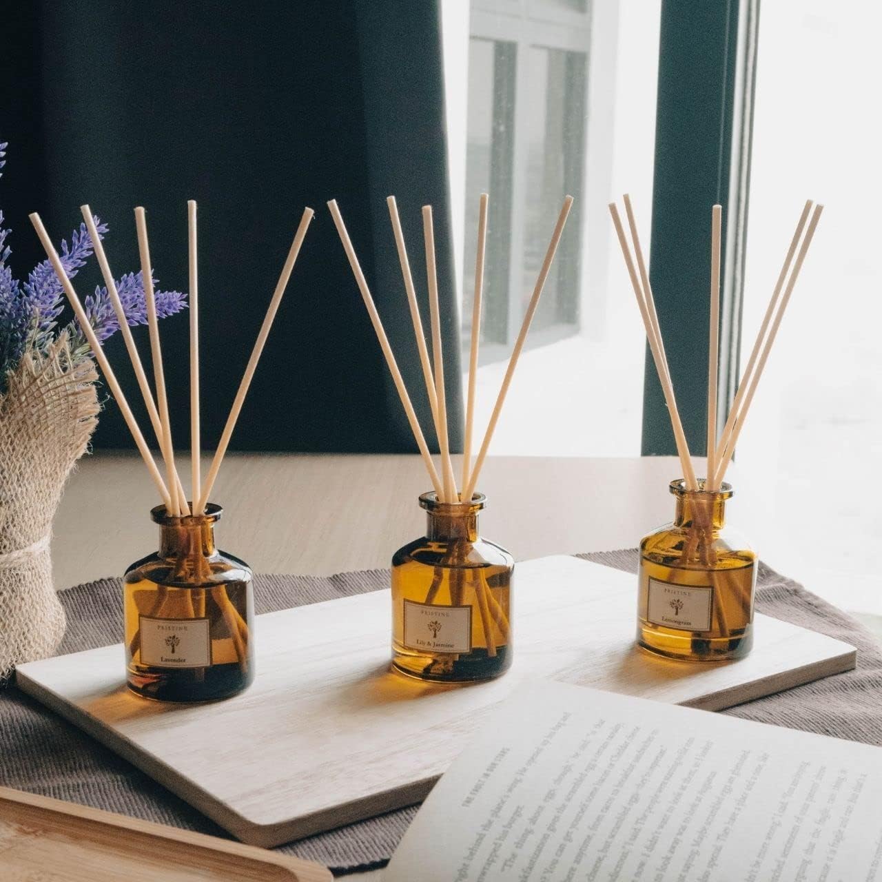 PRISTINE Garden Reed Diffuser Set 3 Pack