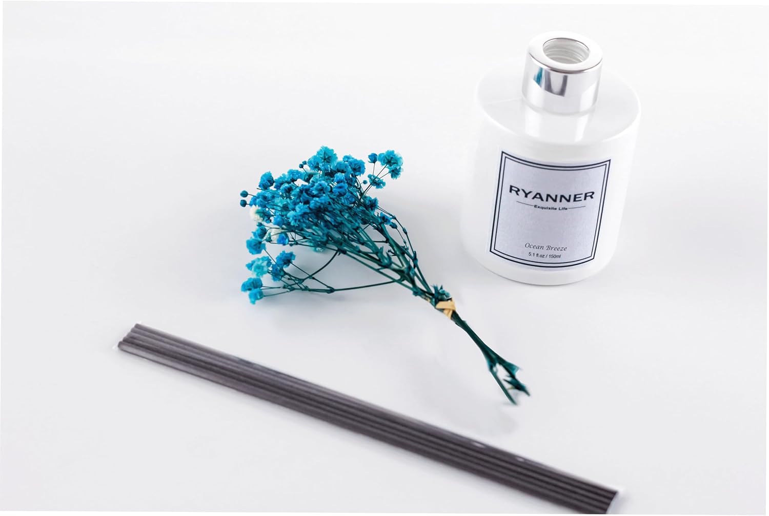Ocean Breeze Reed Diffuser Set with Essential Oil
