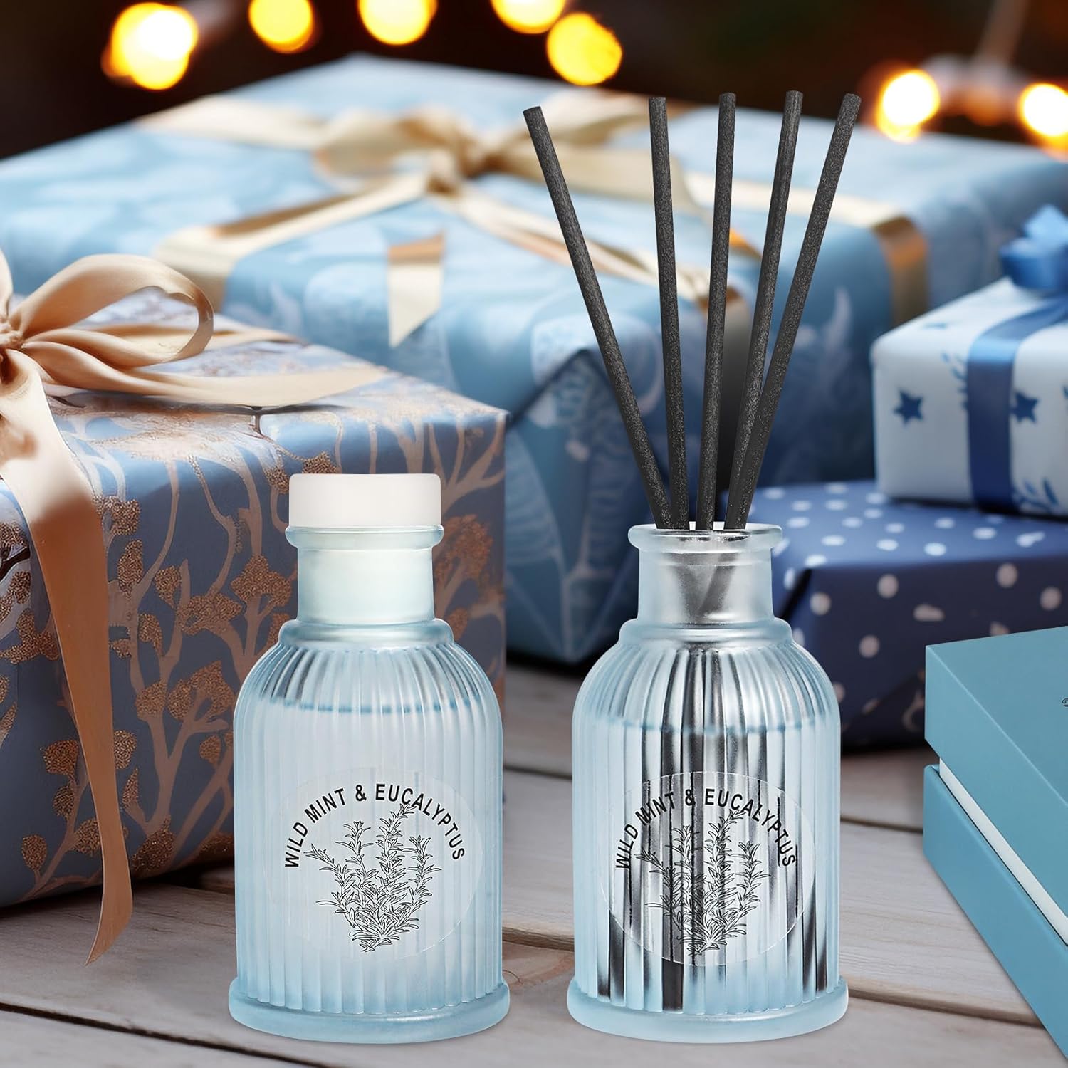 Wild Mint Eucalyptus Reed Diffuser Set 2 Pack