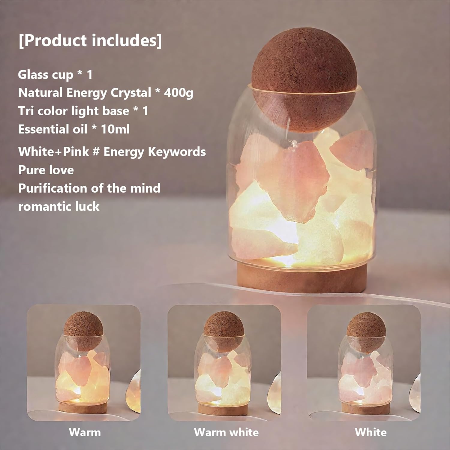 Aroma Stone Glass Bottle Diffuser Set - 3 Styles Lavender Essential Oil