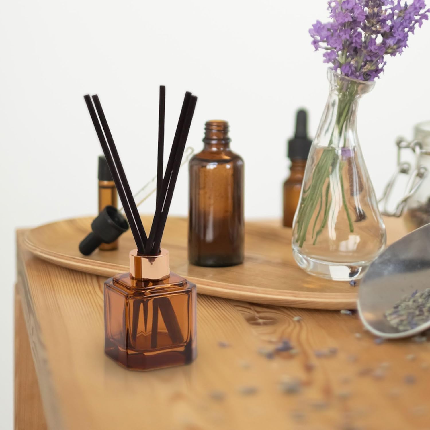 Paddywax Botanica Reed Diffuser in Amber Glass Bottle