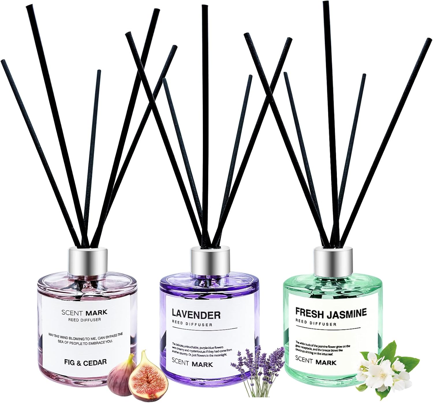 POWSHELF 3 Scent Reed Diffuser Set