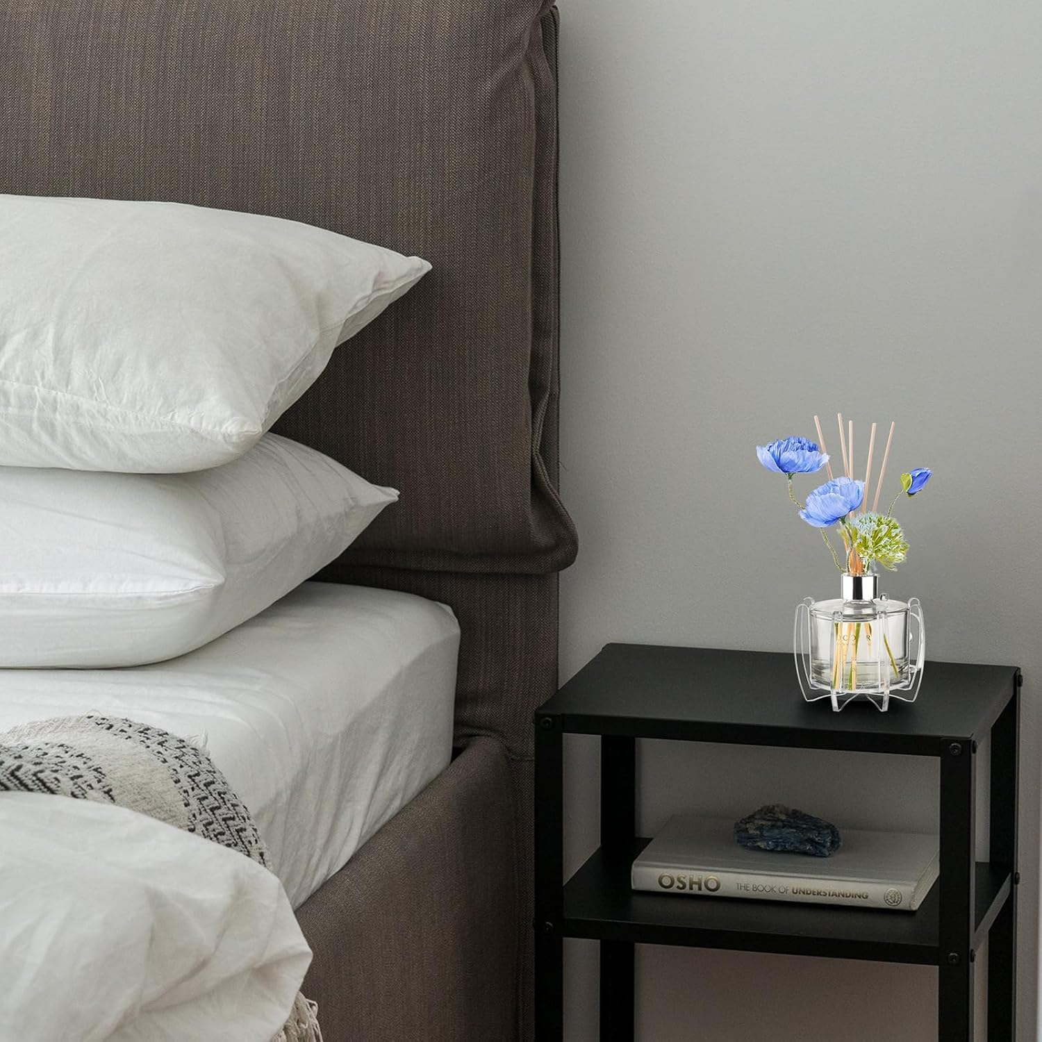 Preserved Flower Reed Diffuser Holder No-Drill Wall Mount