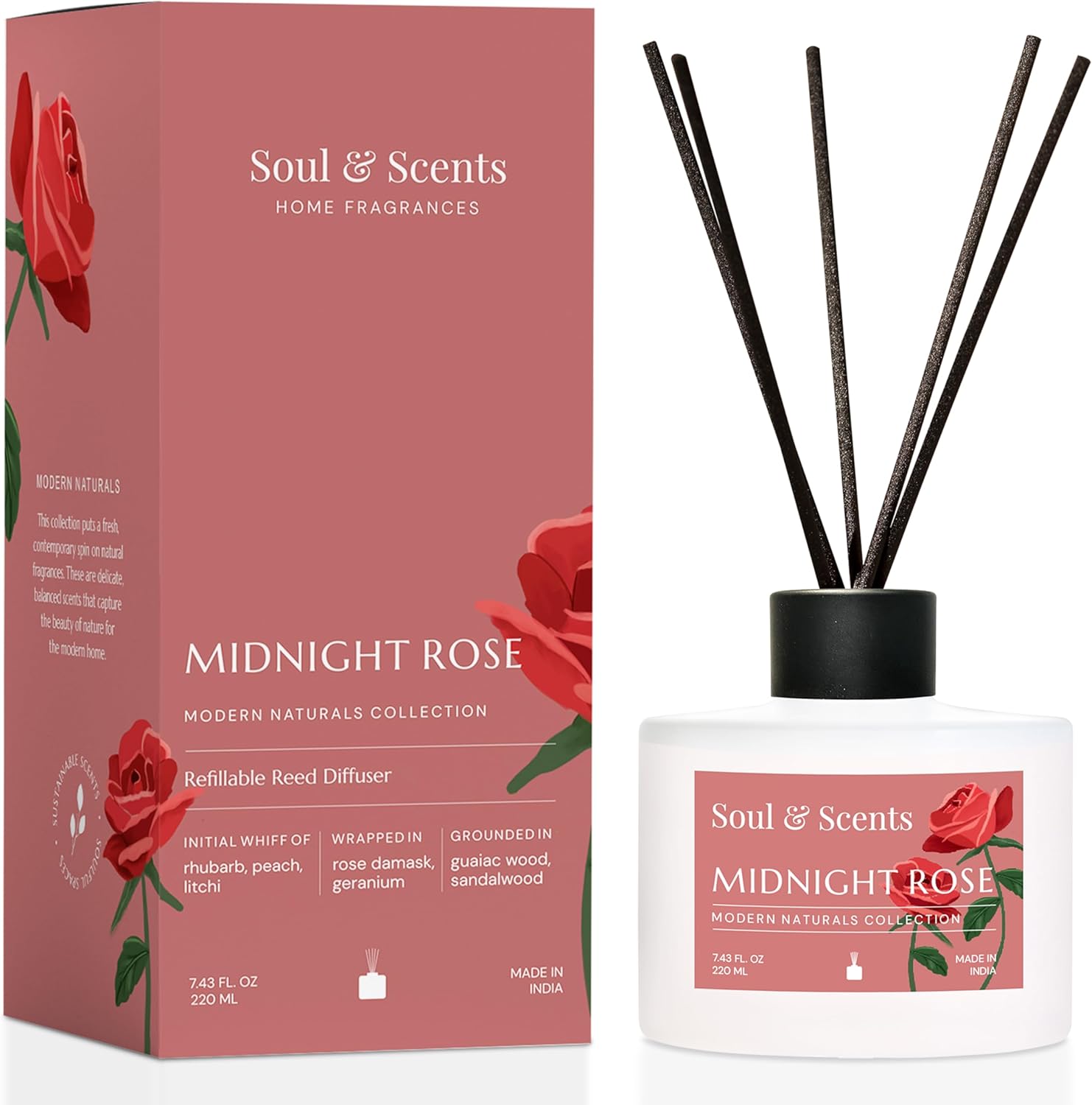 Soul Scents Midnight Rose Reed Diffuser Set