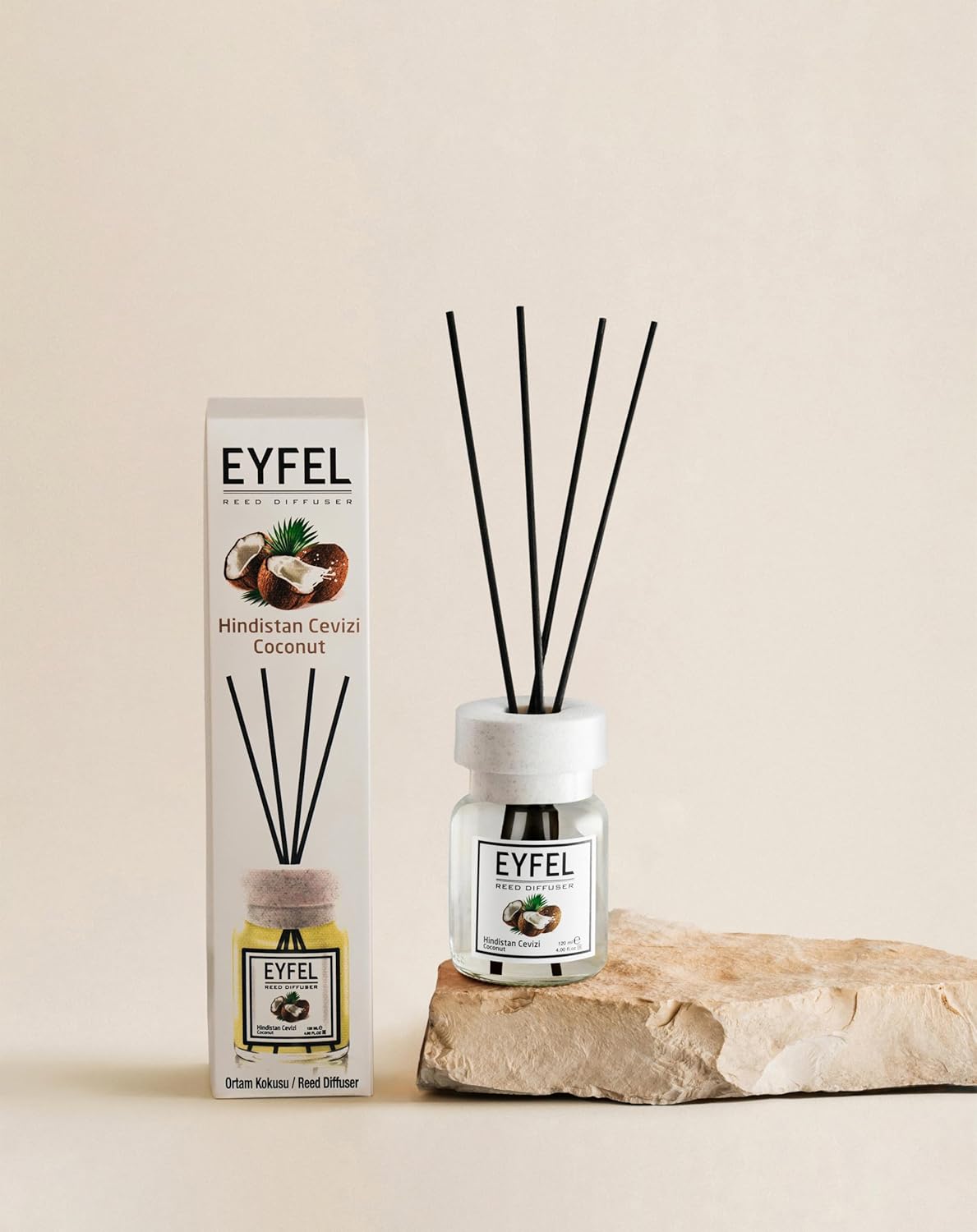 EYFEL Coconut Reed Diffuser Set