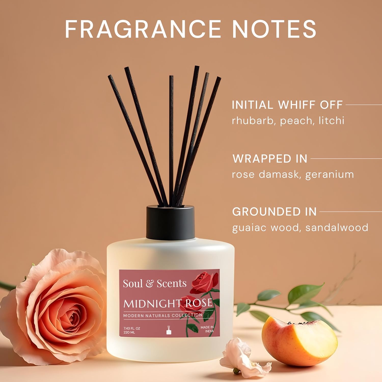 Soul Scents Midnight Rose Reed Diffuser Set