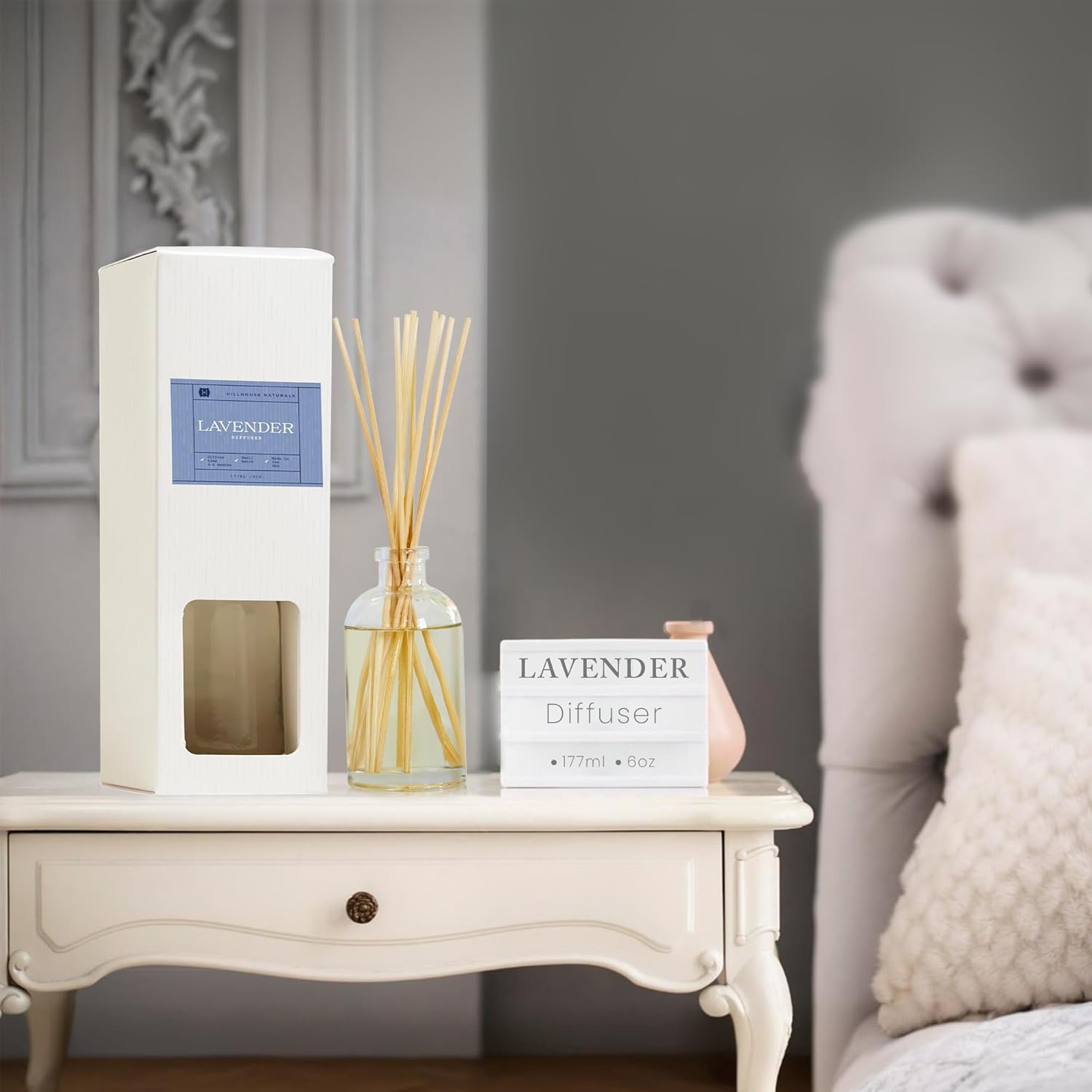 Hillhouse Naturals Lavender Reed Diffuser Set