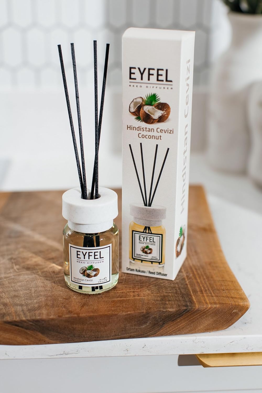 EYFEL Coconut Reed Diffuser Set