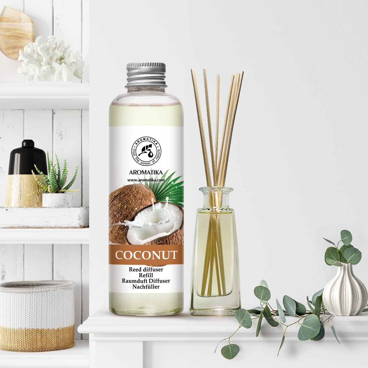 Coconut Scented Reed Diffuser Refill 68 Fl Oz