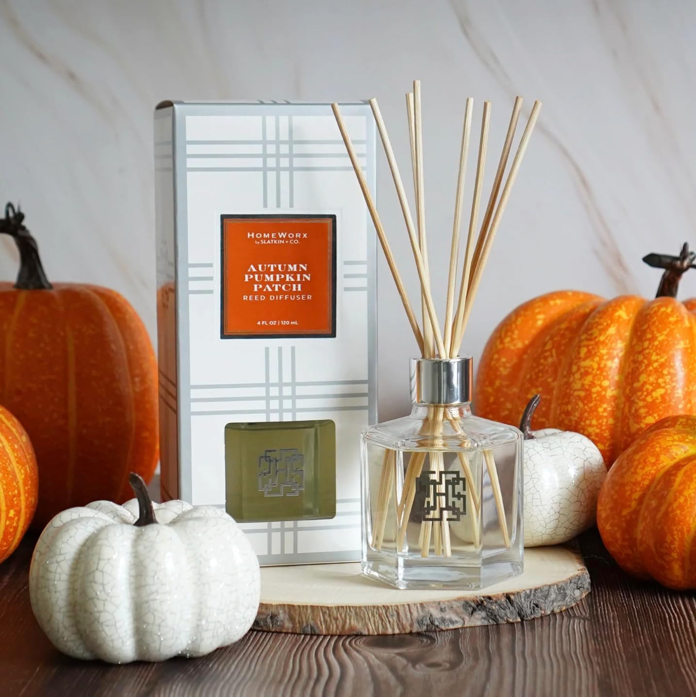 HomeWorx Reed Diffuser Set Autumn Pumpkin Patch