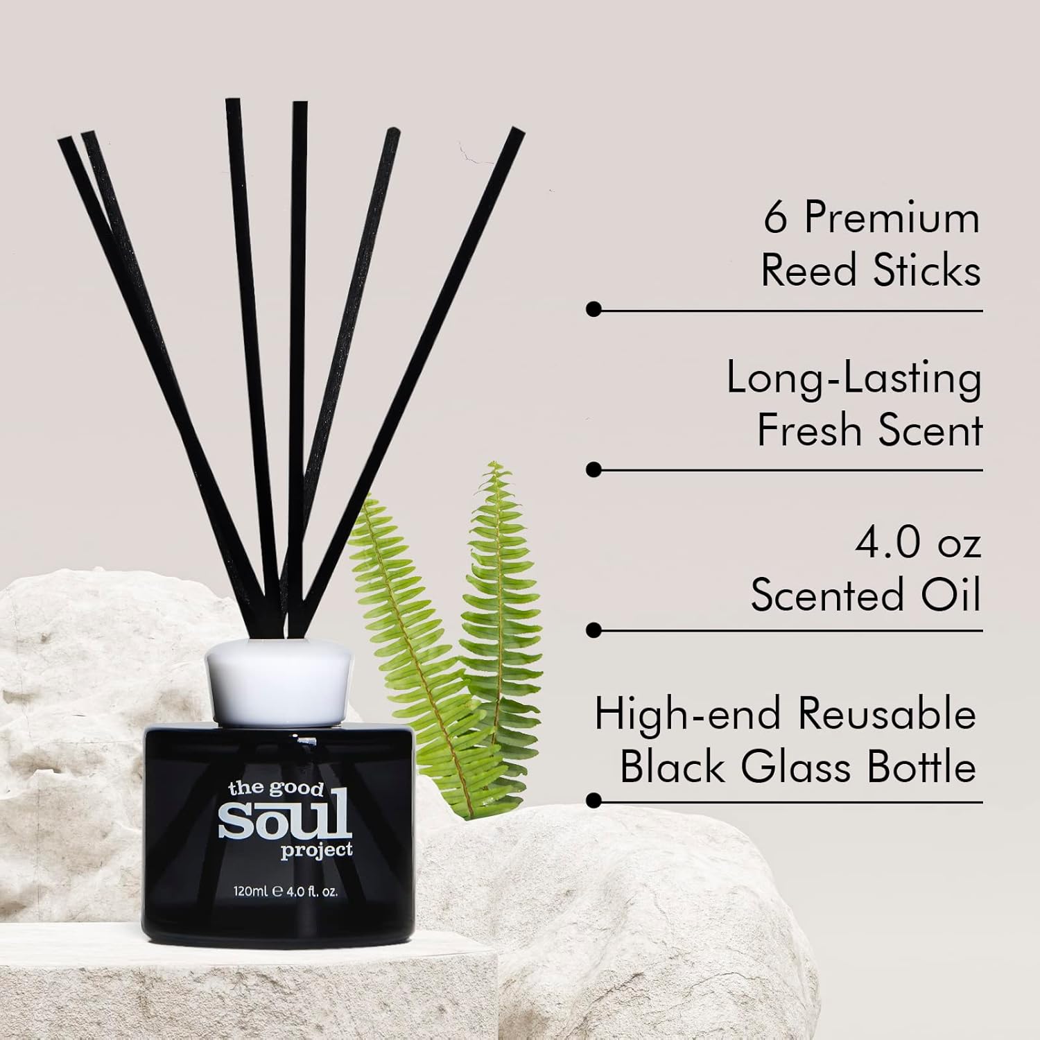 THE GOOD SOUL PROJECT Reed Diffuser Set with Sticks and Scented Oil