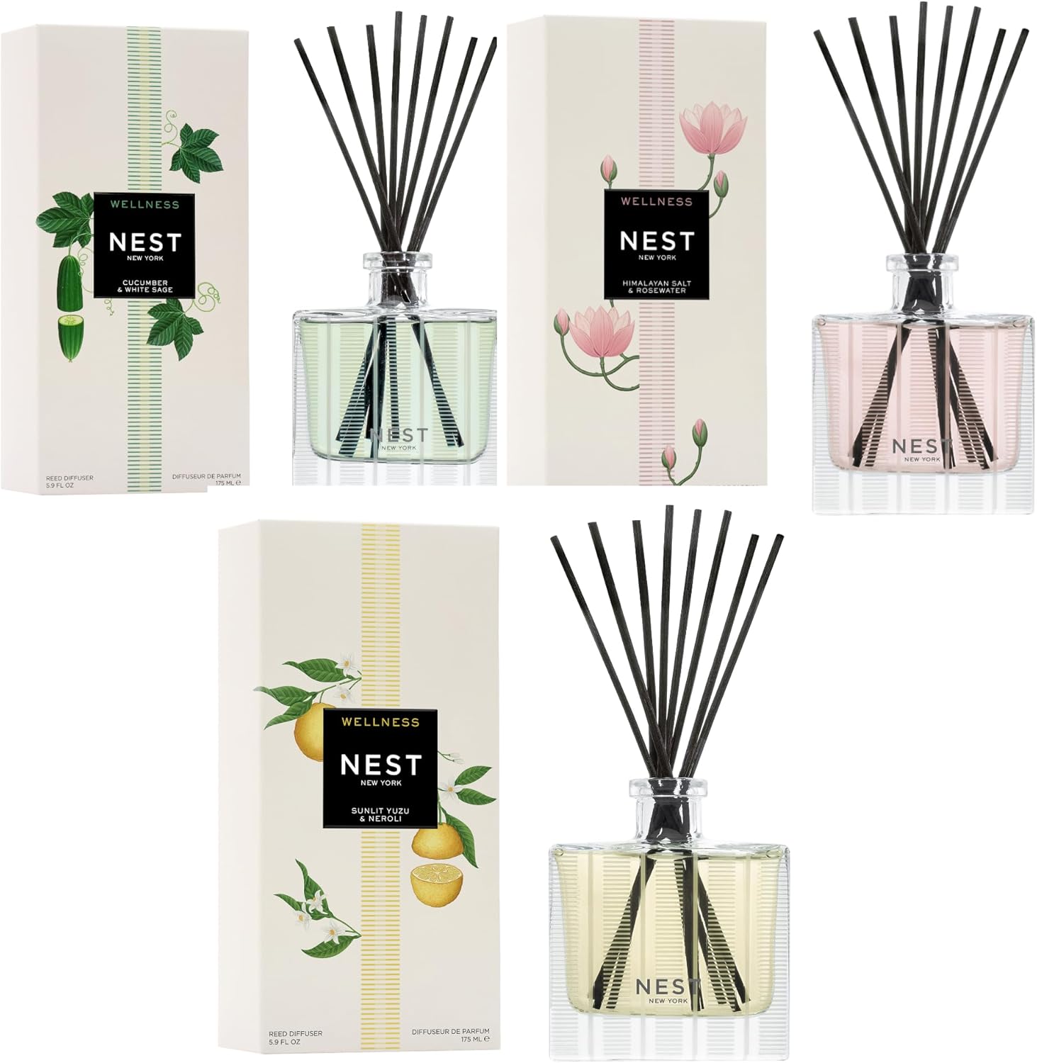 NEST New York Reed Diffuser Wellness Bundle