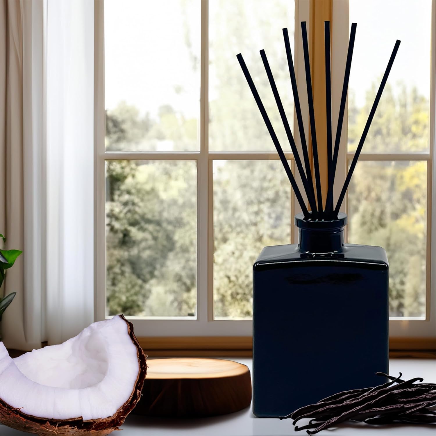 Urban Naturals Mahogany Coconut Reed Diffuser Oil Set