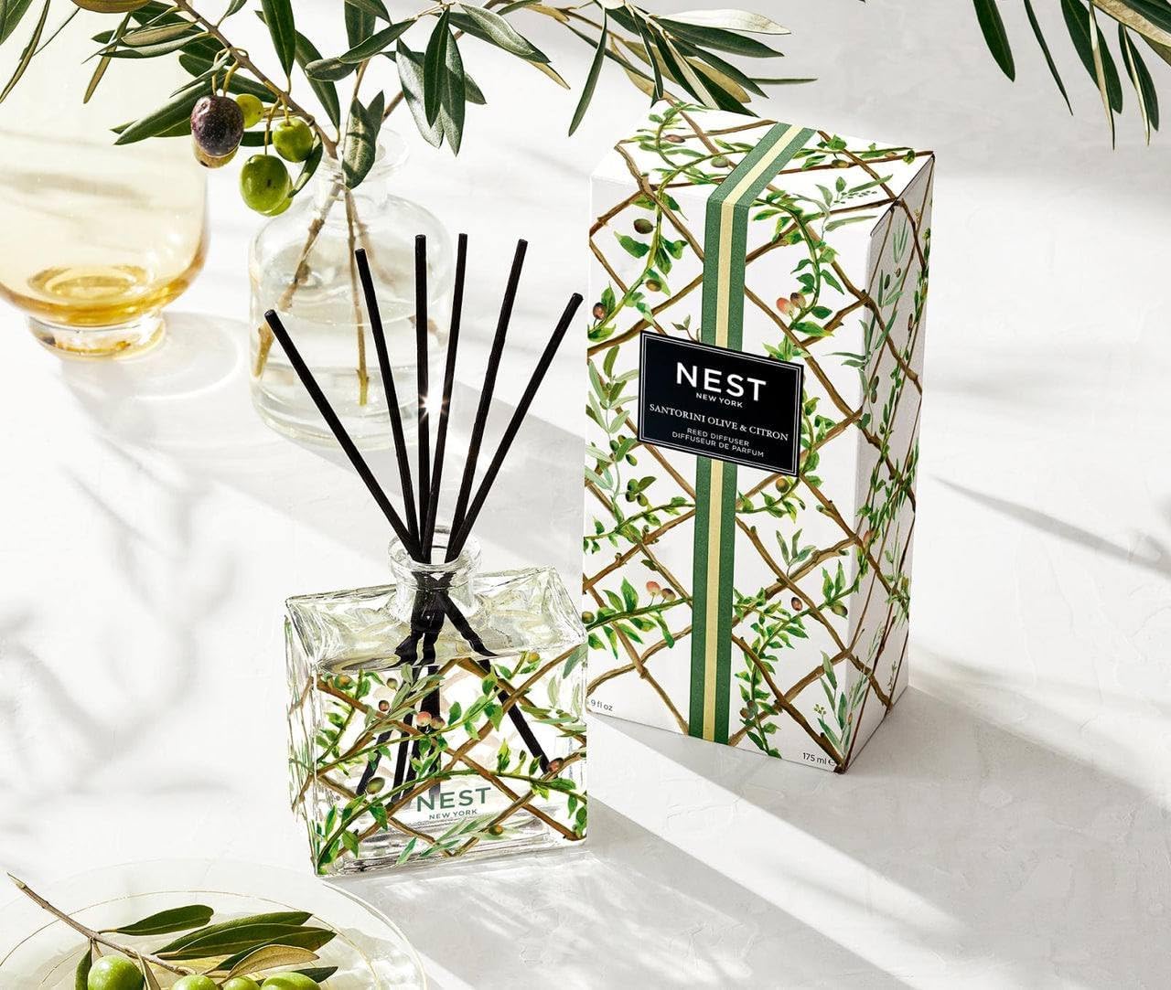 NEST New York Santorini Olive Citron Reed Diffuser 175 ml