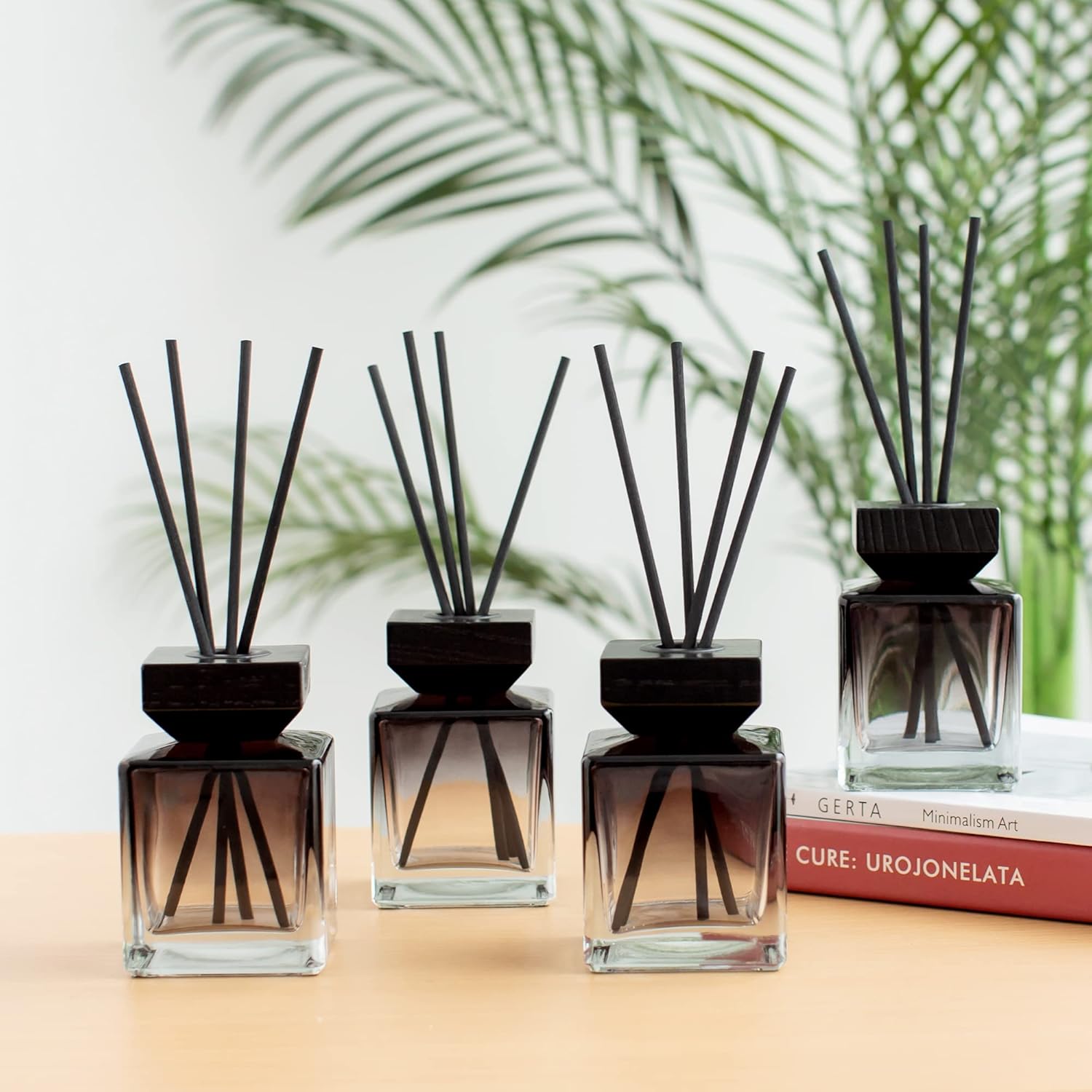 Crazy Huayi Fragrance Diffuser Set of 4 with Rattan Sticks and Caps