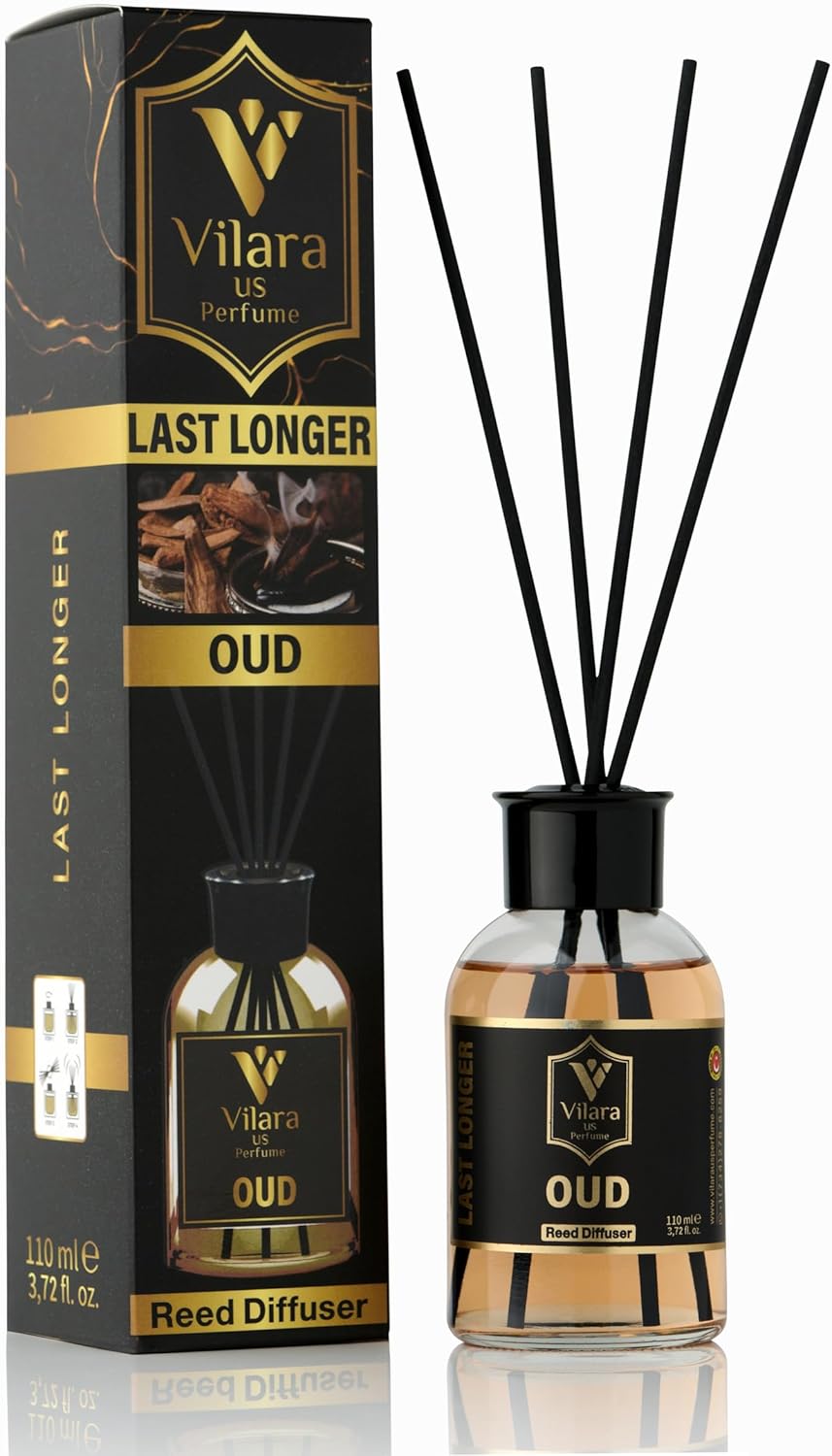 Vilara US Perfume Reed Diffuser Set Pack of 3 Mango Oud Istanbul