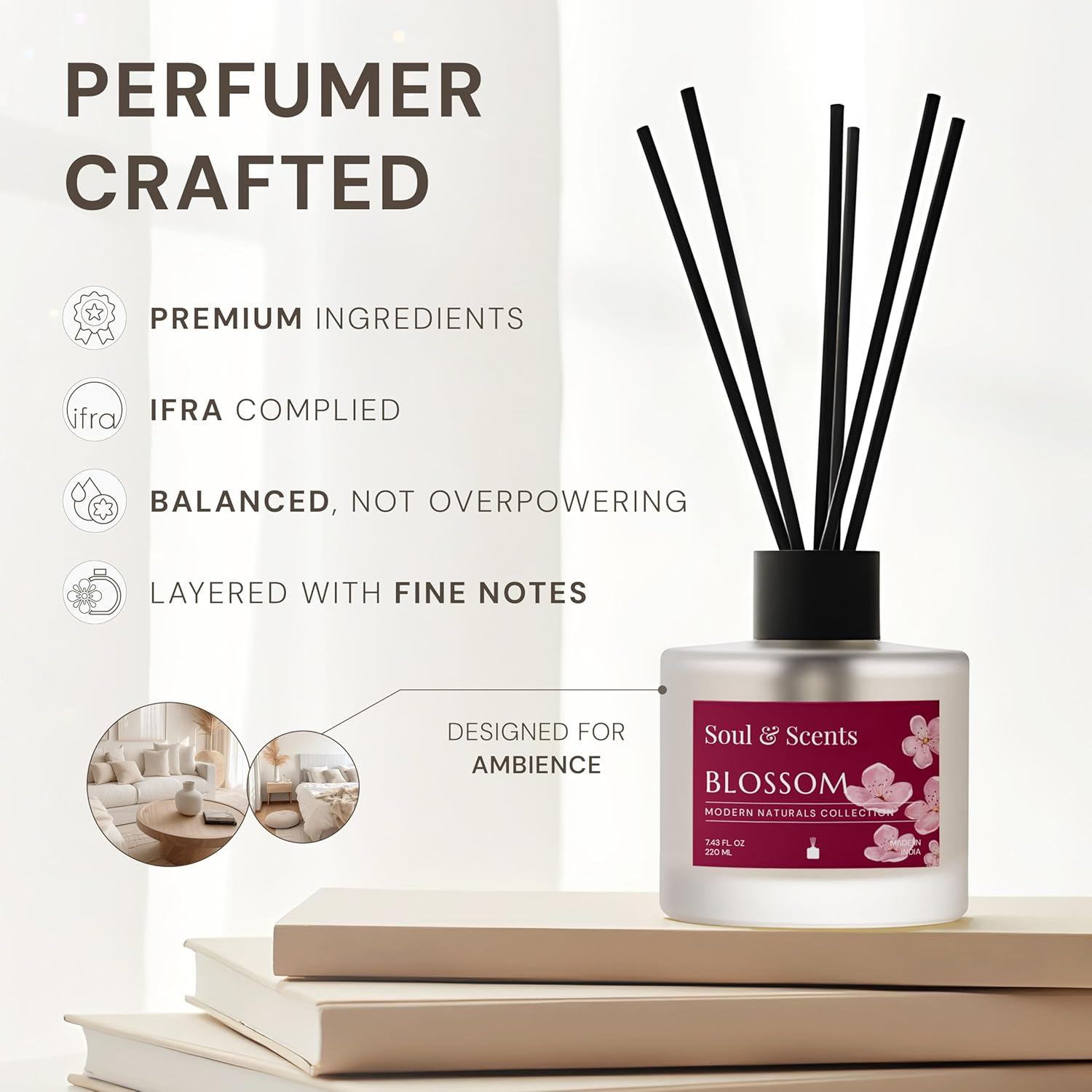 Soul Scents Blossom Reed Diffuser Set