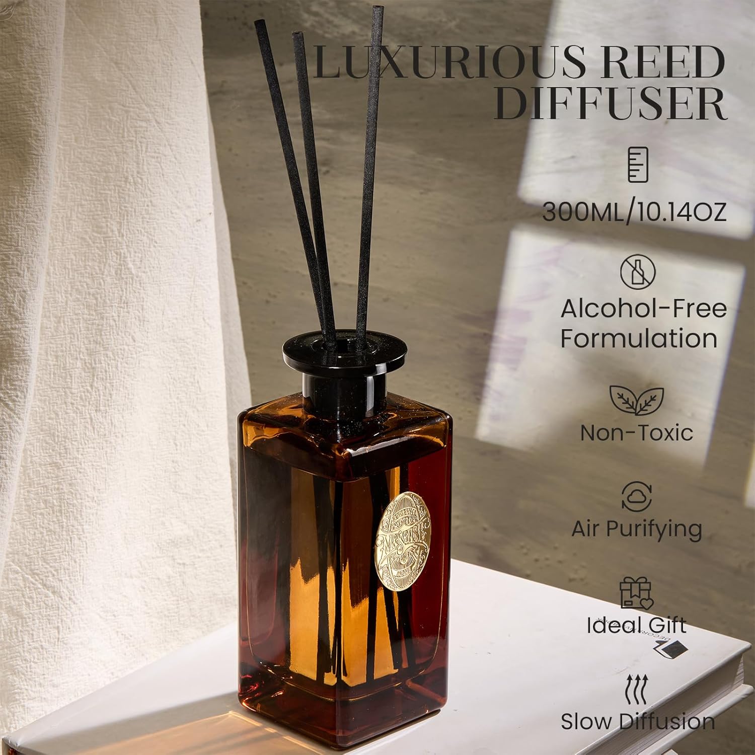 MSENSE 1014 Oz Large Reed Diffuser Set