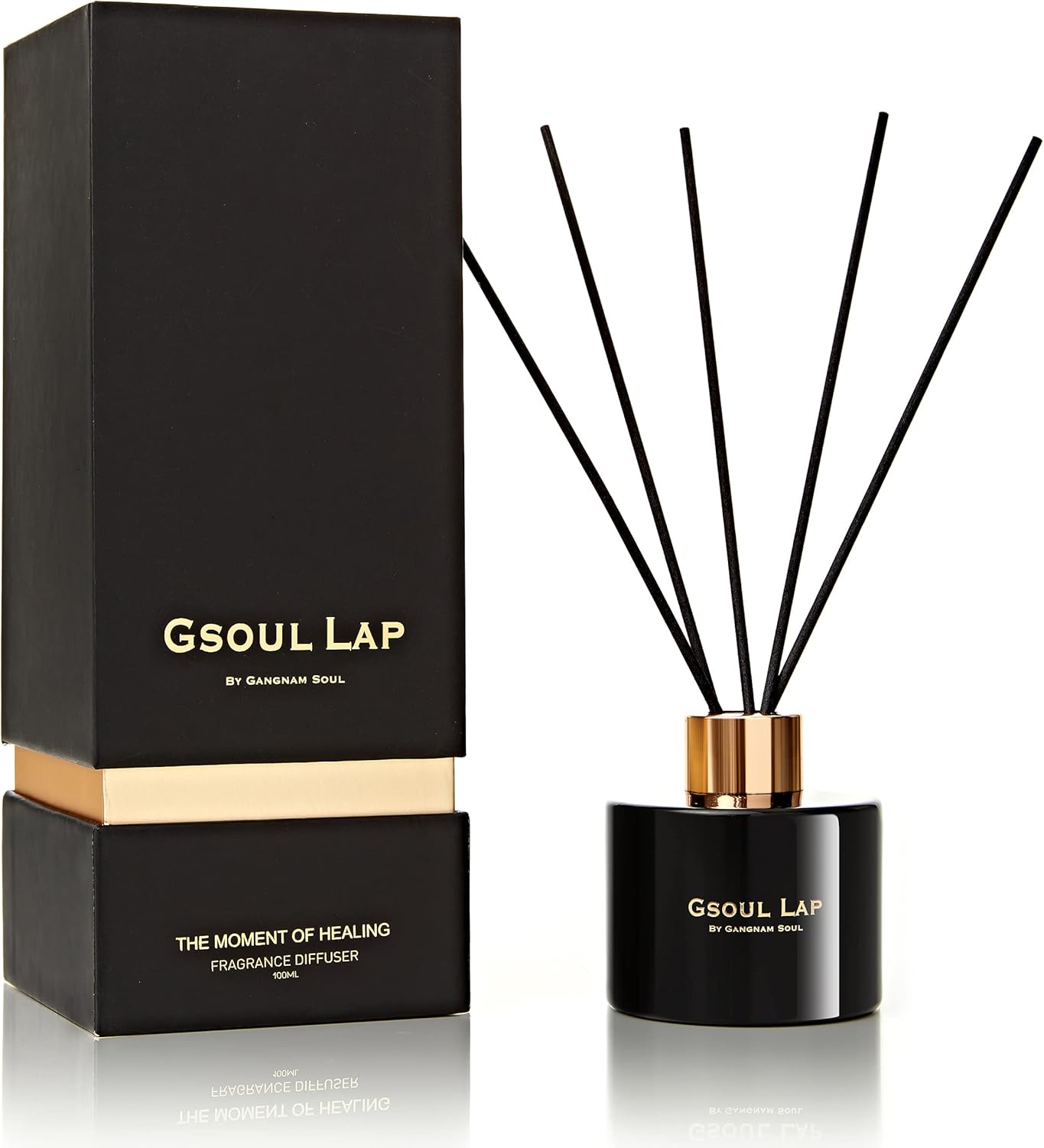 Vanilla Baltic Amber Black Reed Diffuser Set 100mL