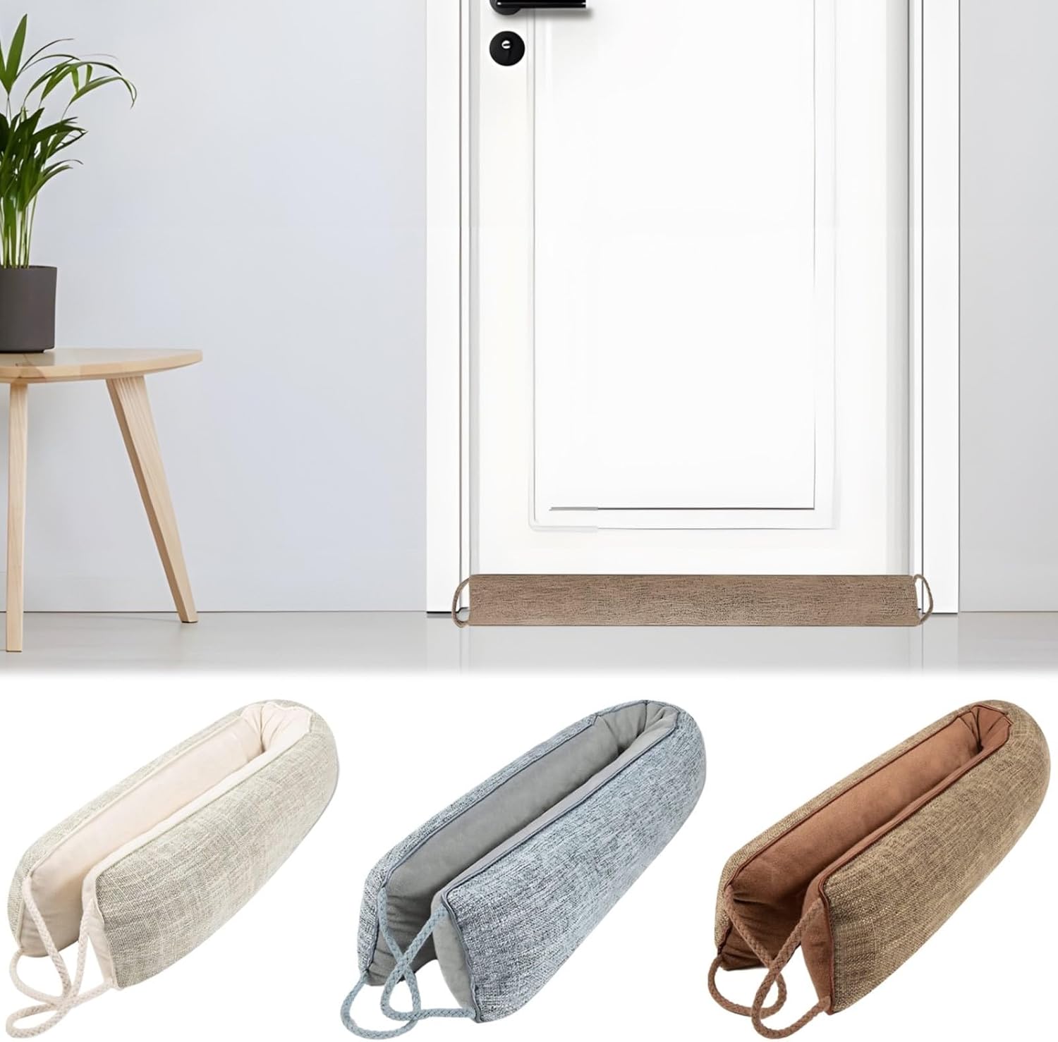 36 Inch Under Door Draft Stopper with Hanging Loops