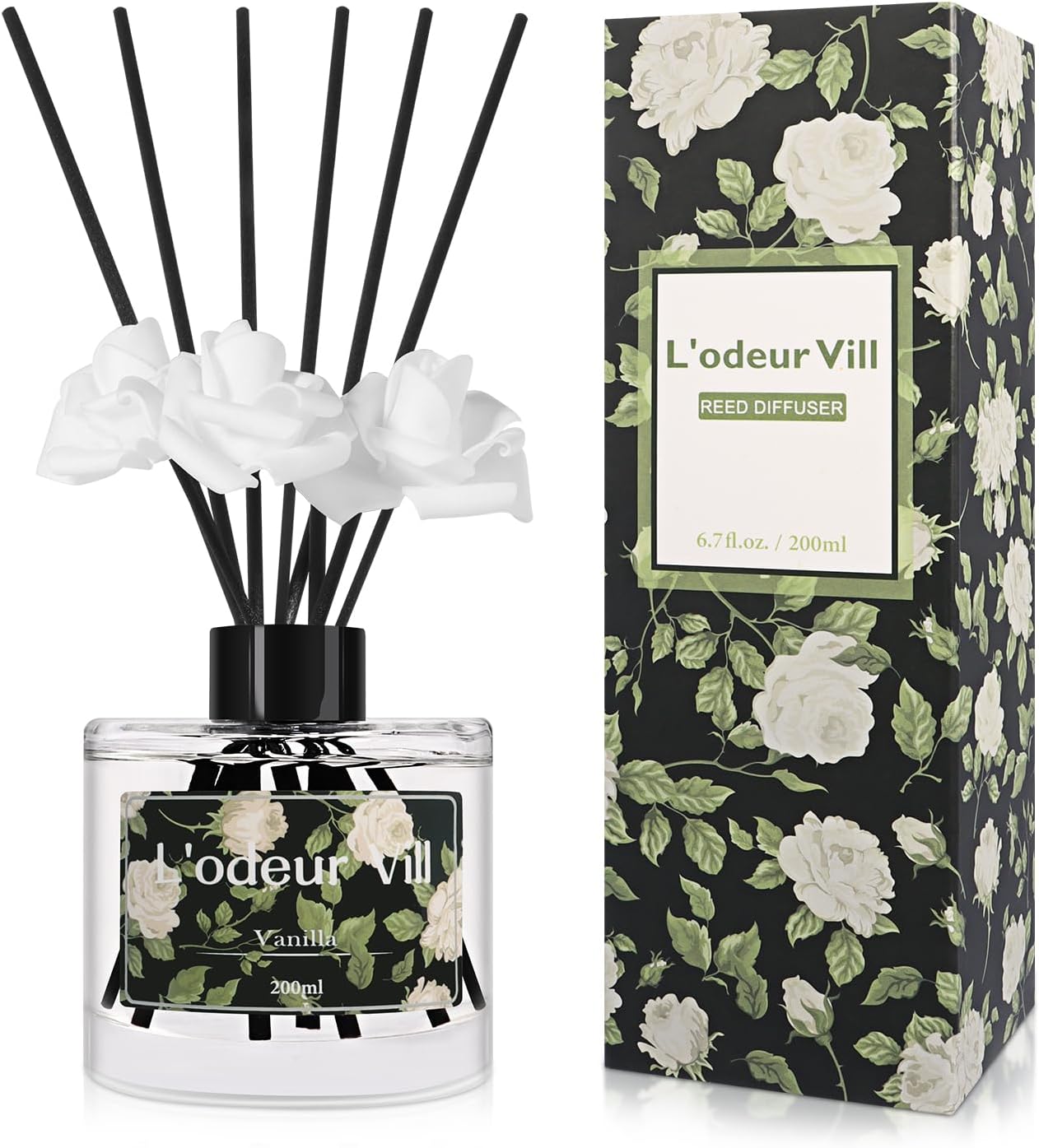 Lodeur Vill Vanilla Reed Diffuser Set 1