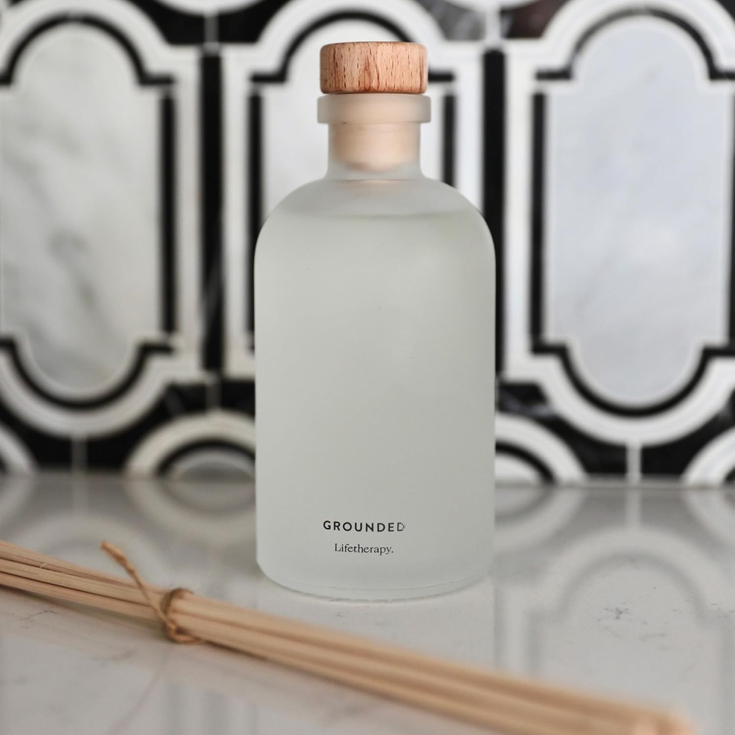 Lifetherapy Grounded Reed Diffuser 8 oz Inspiring Scent