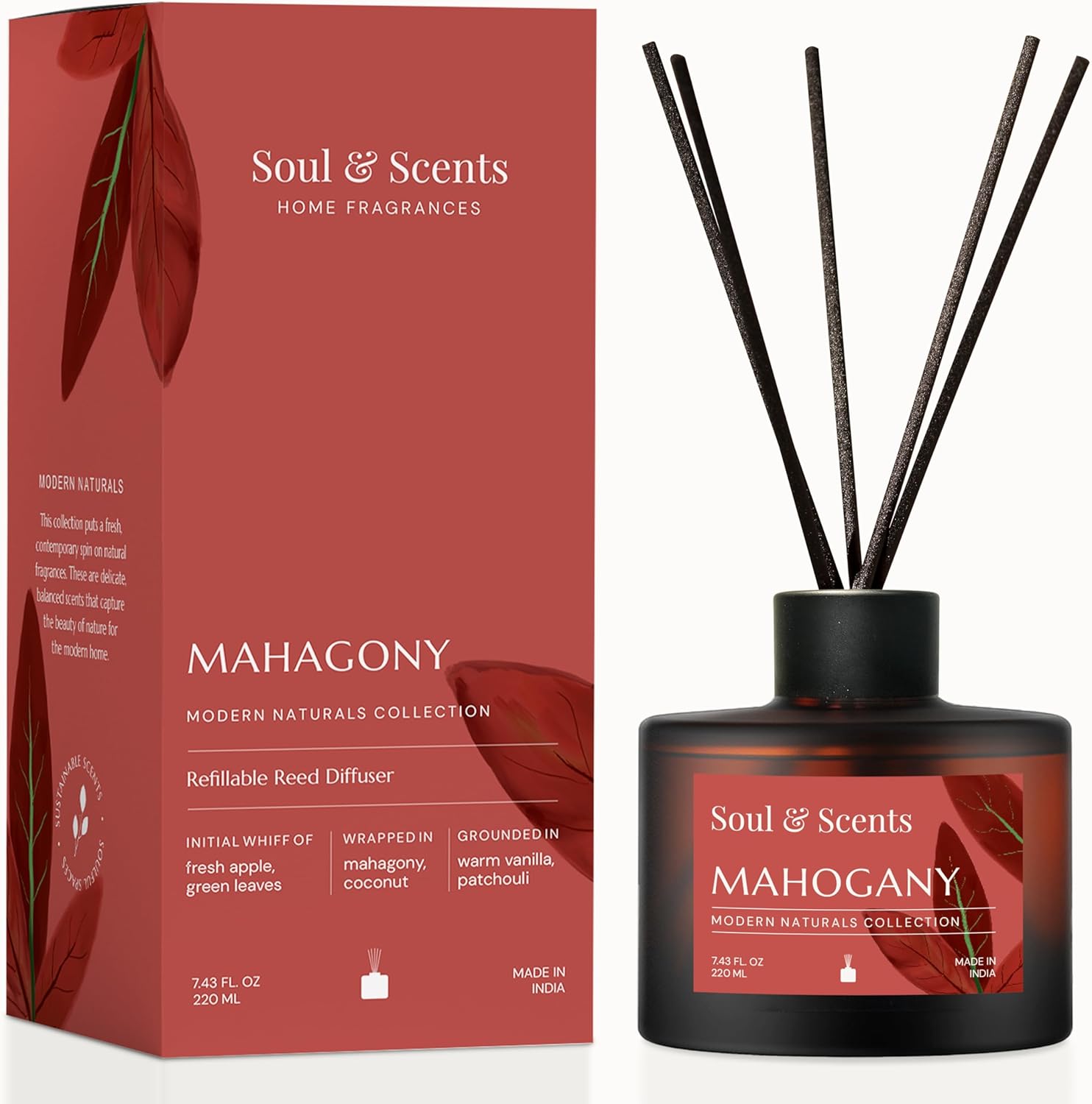Soul Scents Reed Diffuser Set Mahogany