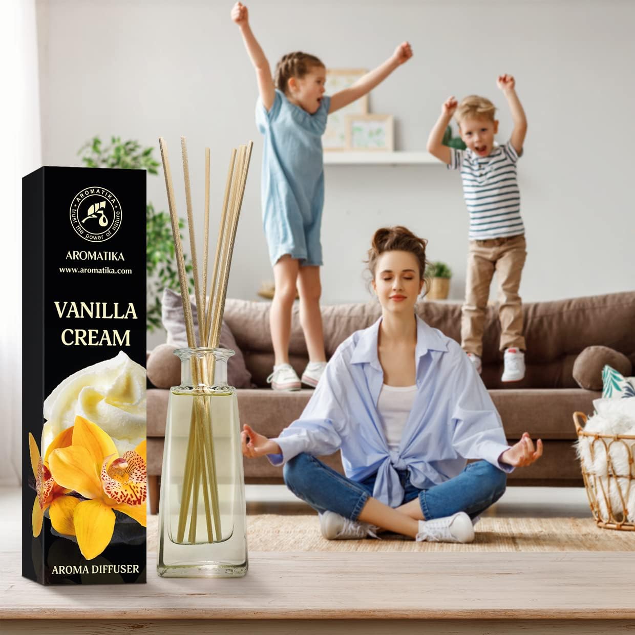 Vanilla Cream Reed Diffuser Set 100ml