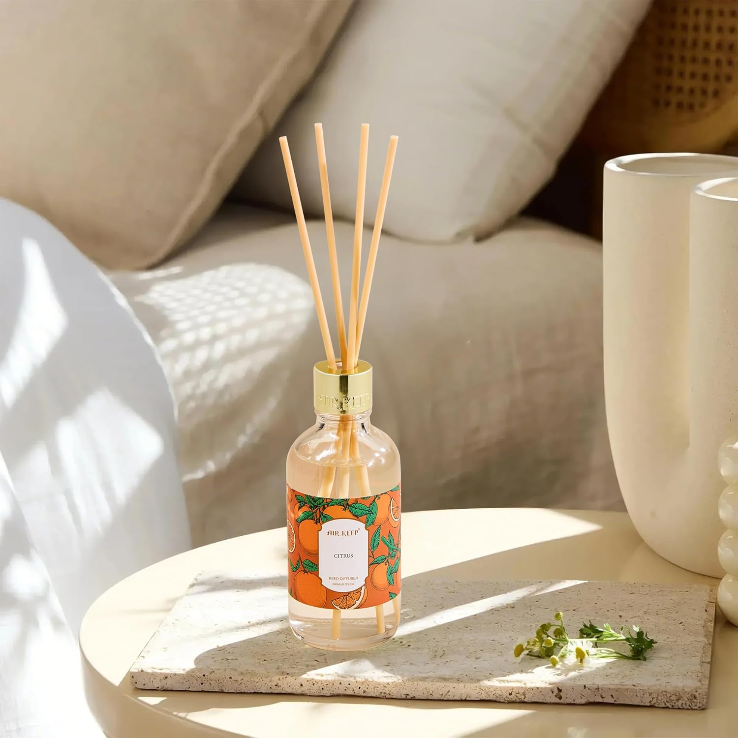 Airkeep Citrus Reed Diffuser Oil Set with Sticks 200ml