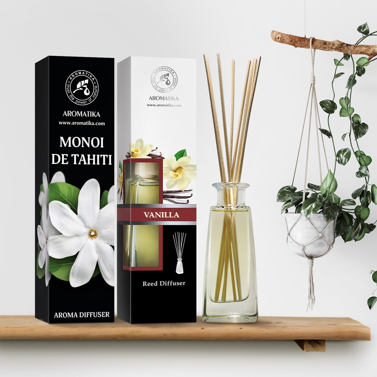 Reed Diffuser Monoi de Tahiti Vanilla Set